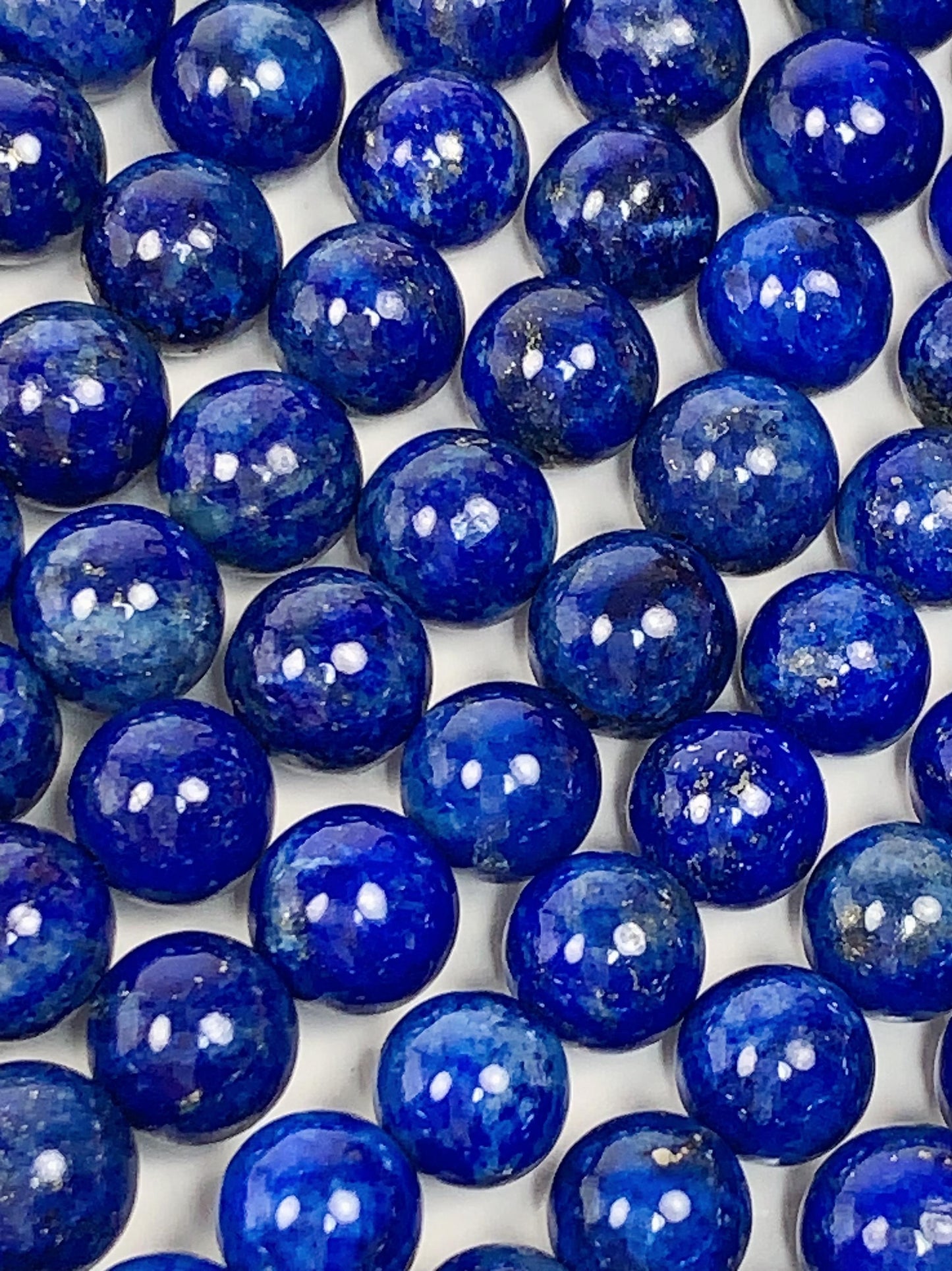 No Dyed Natural Blue Gold Golden Lapis Lazuli Smooth Round Beads 15.5" Strand Gemstone 2mm 3mm 4mm 6mm 8mm 10mm 12mm 14mm 16mm 18mm