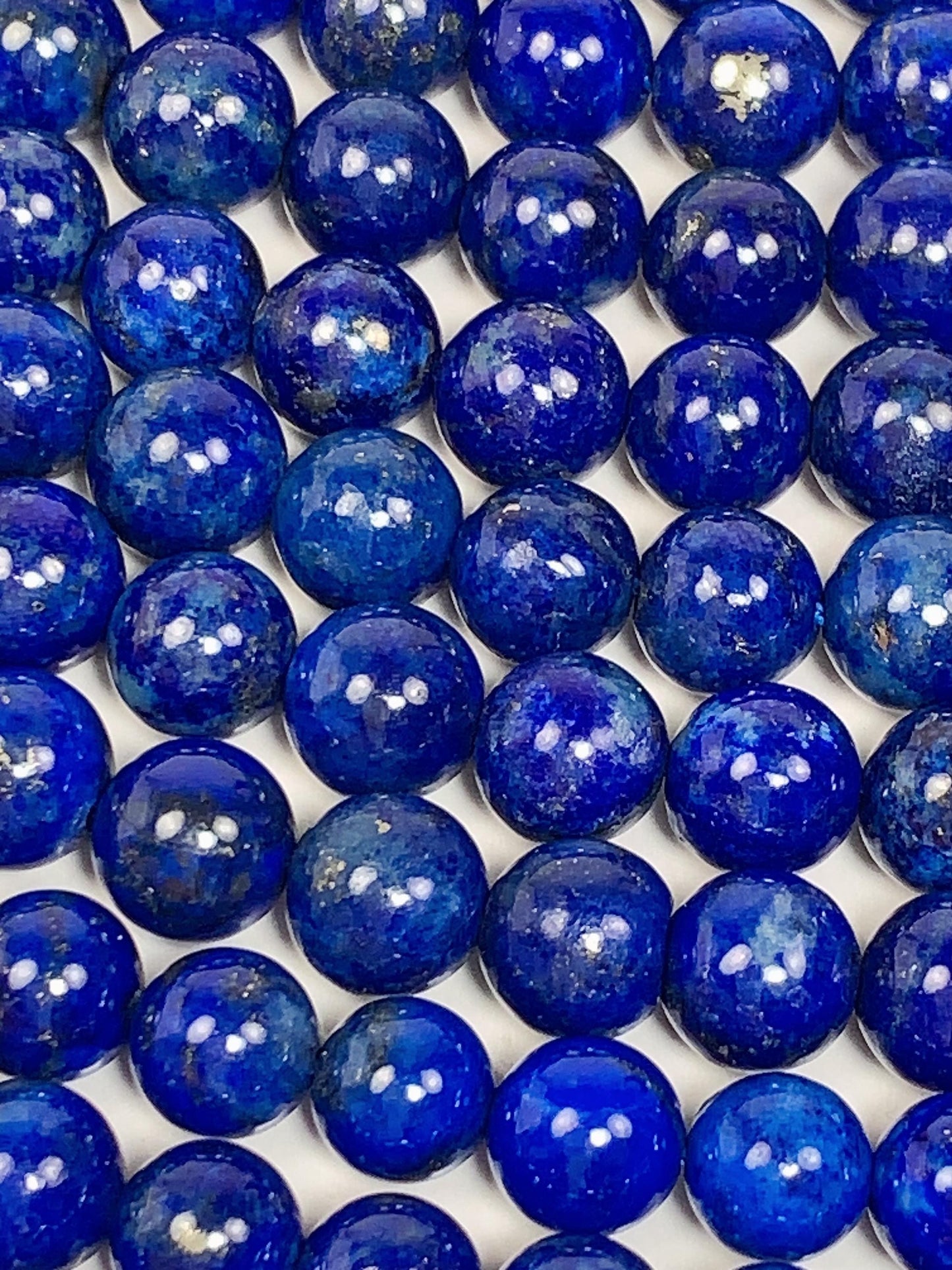No Dyed Natural Blue Gold Golden Lapis Lazuli Smooth Round Beads 15.5" Strand Gemstone 2mm 3mm 4mm 6mm 8mm 10mm 12mm 14mm 16mm 18mm