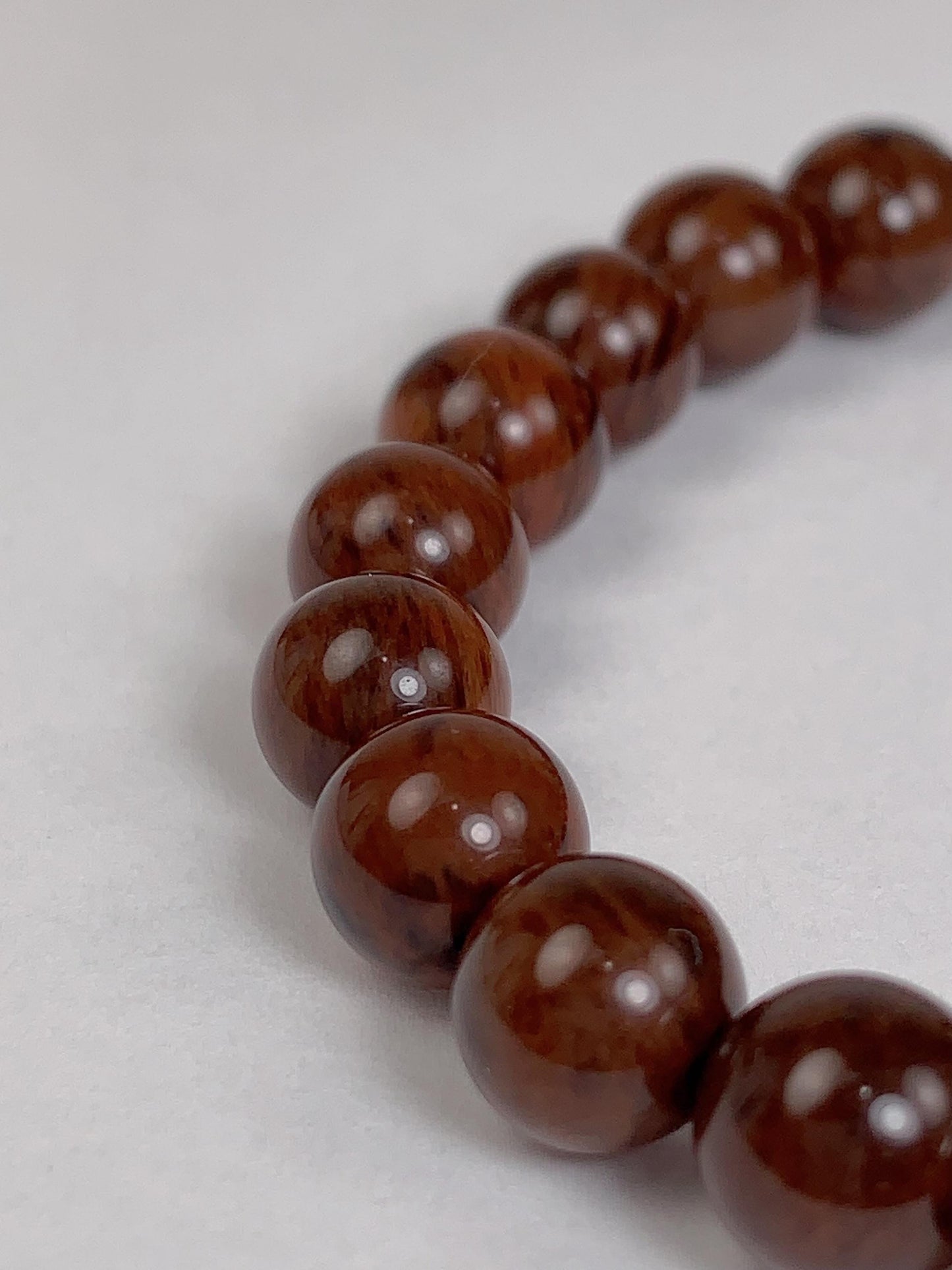 AAA Brown Red Obsidian Bracelet: Natural Gemstone Stretch Jewelry