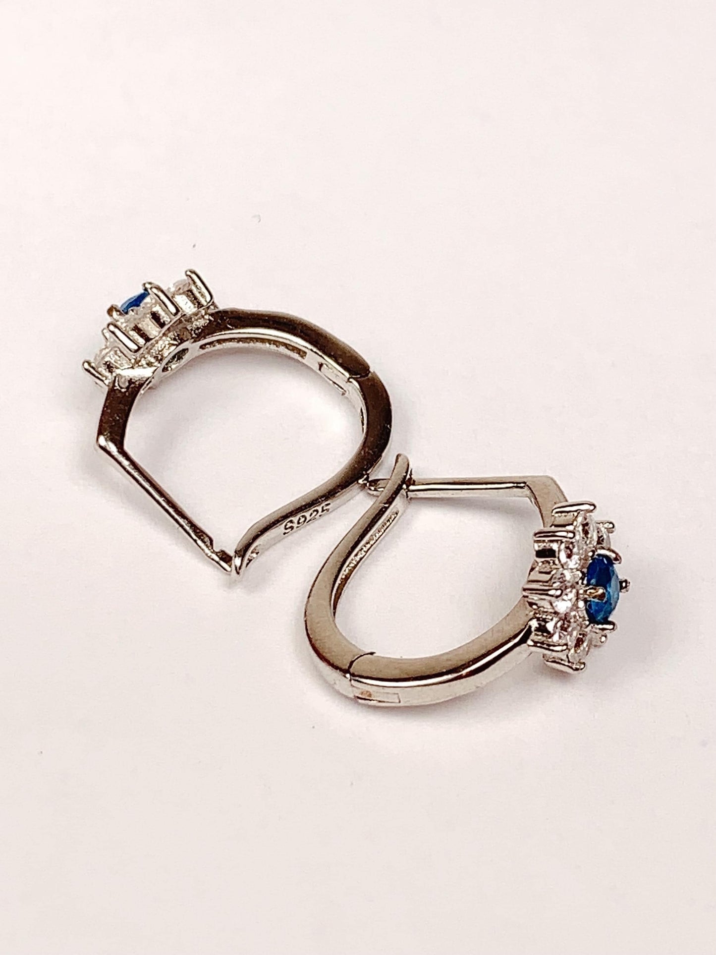 Swiss Blue Apatite Earrings: 18k Gold Plated Sterling Silver