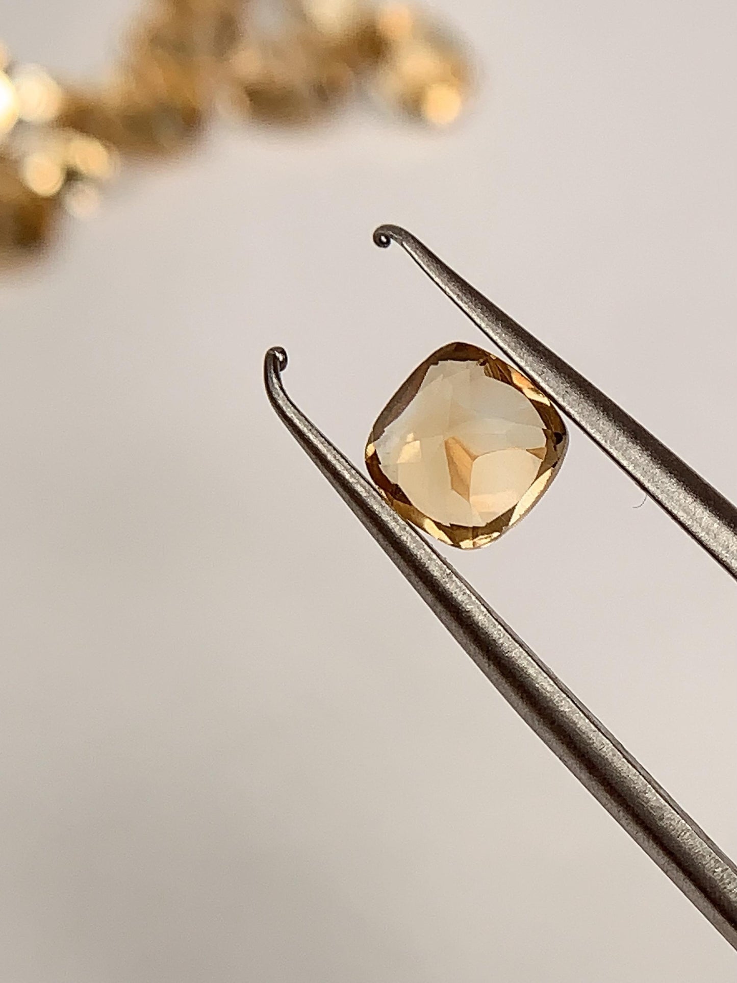5mm Grade AAA Genuine Natural Yellow Citrine Loose Gems Gemstone faceted square cut