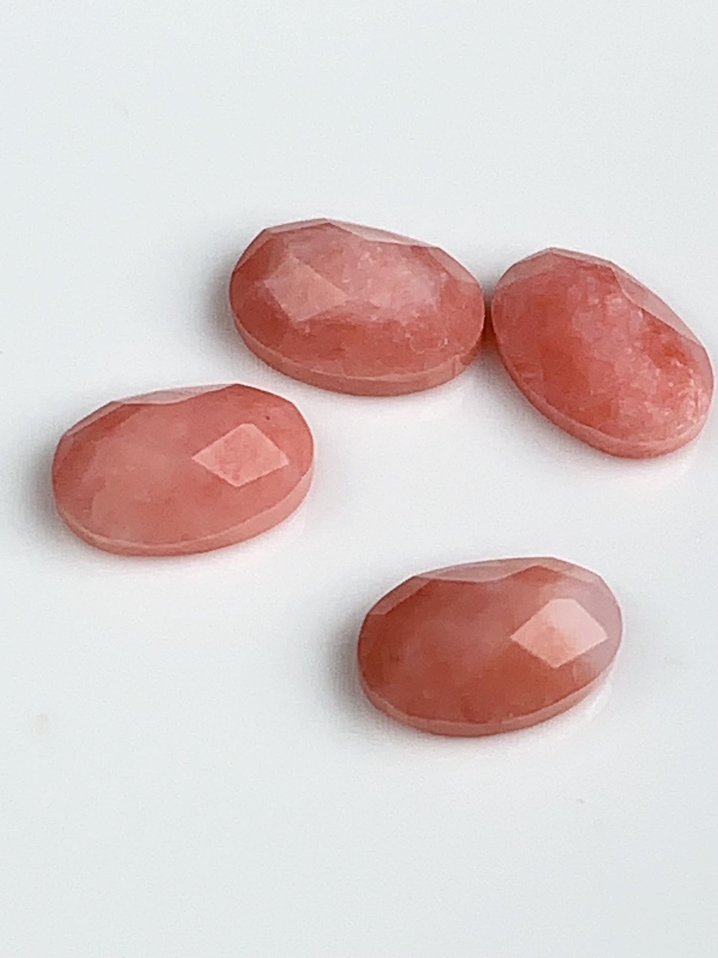 6mmx4mm  Genuine Natural Pink Opal Loose Gems Gemstone faceted oval rose cut