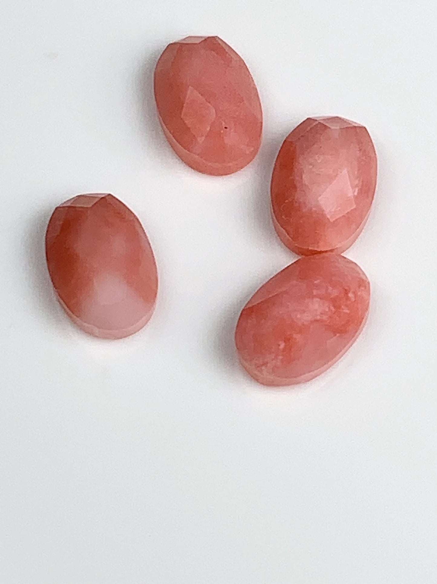 6mmx4mm  Genuine Natural Pink Opal Loose Gems Gemstone faceted oval rose cut
