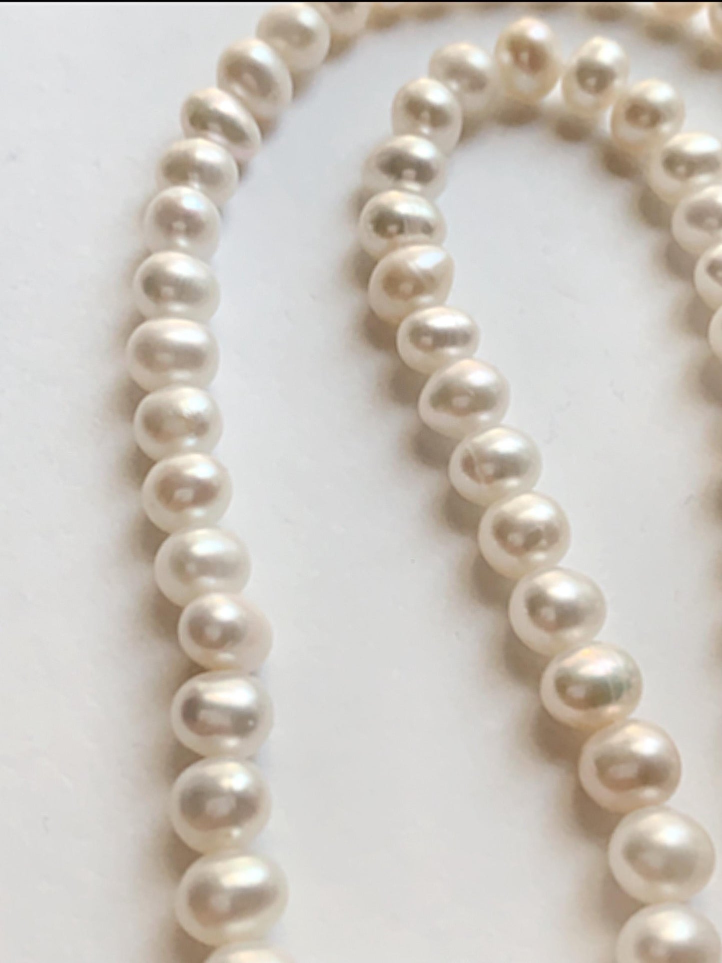 Freshwater Pearl Necklace: 18k Gold Filled, Bright Luster