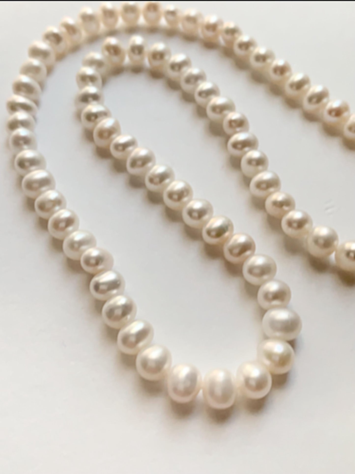 Freshwater Pearl Necklace: 18k Gold Filled, Bright Luster