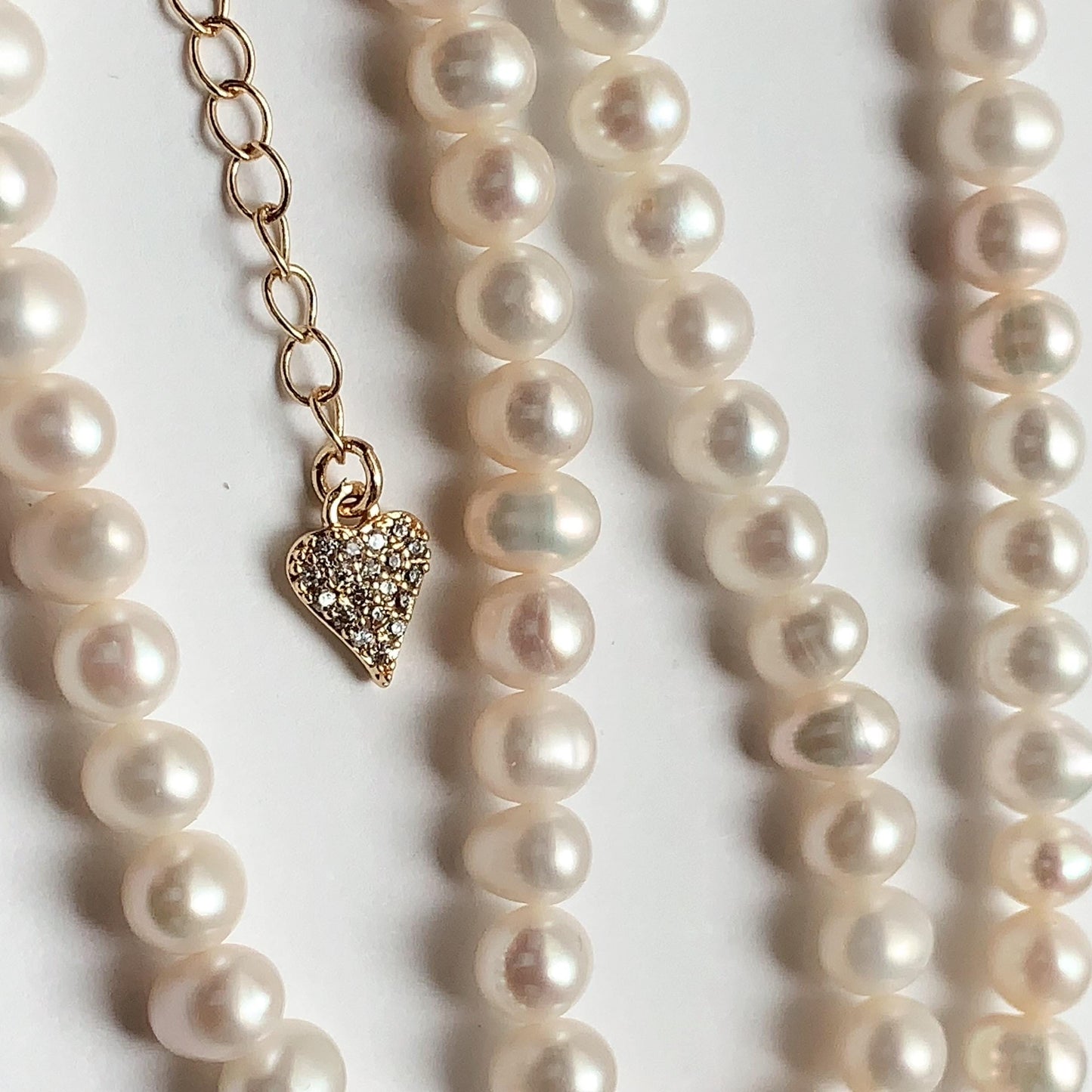 Freshwater Pearl Necklace: 18k Gold Filled, Bright Luster
