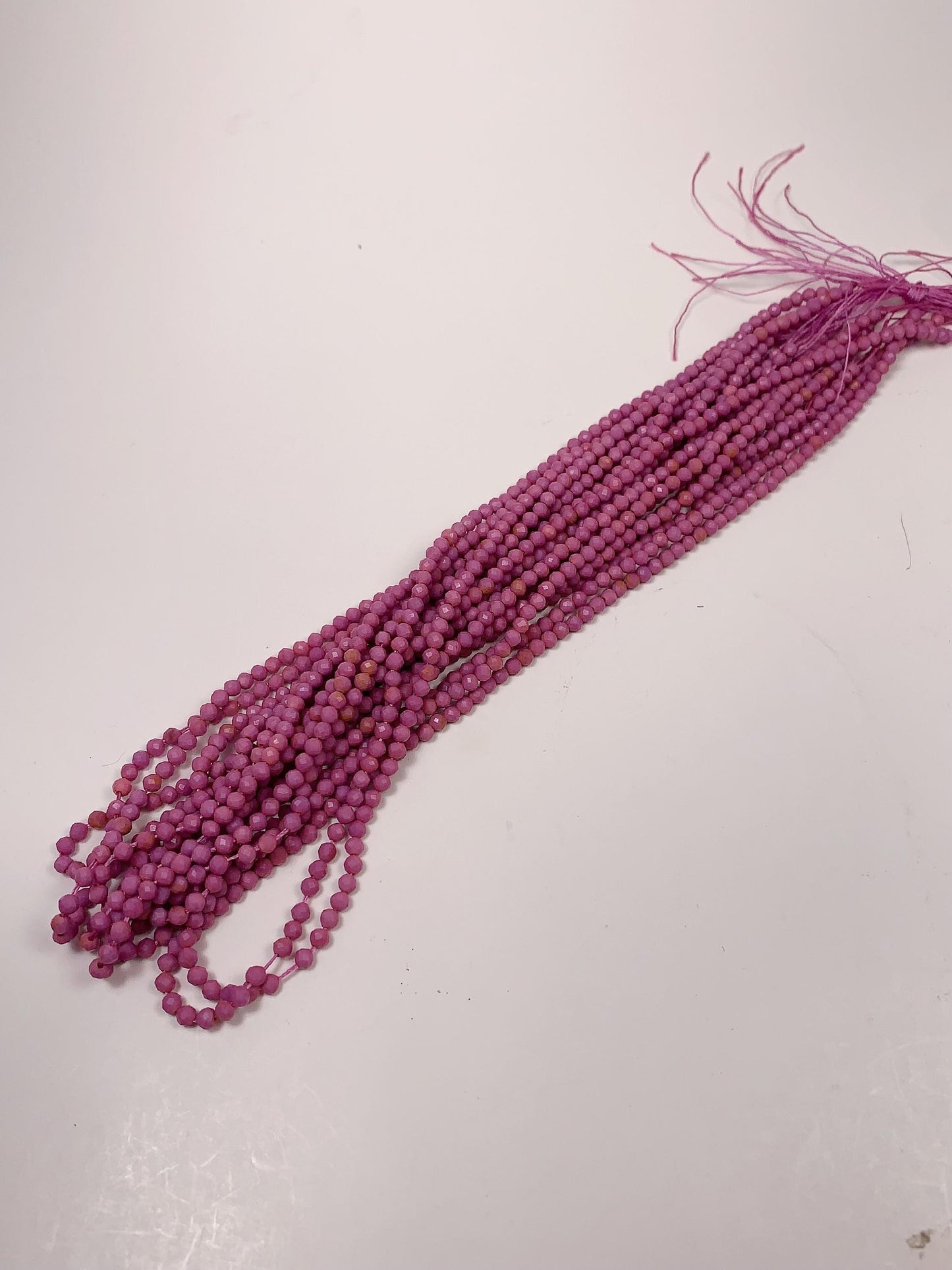 Genuine Natural Pink Purple Phosphosiderite Faceted Round Beads 15.5" Strand 2mm 3mm 4mm DIY