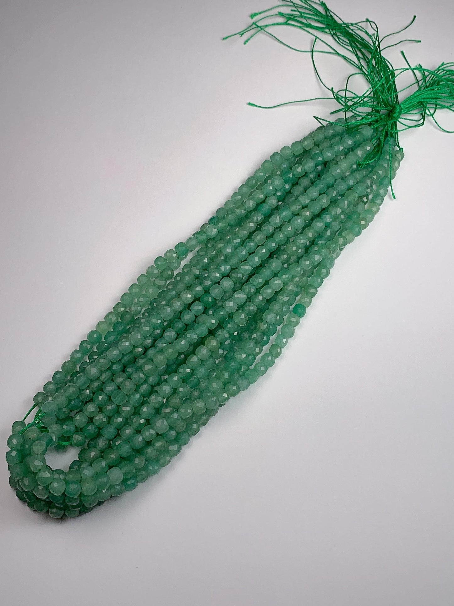 5mm + Good Quality Genuine Natural Green Aventurine Cube Square Beads 15.5" Strand