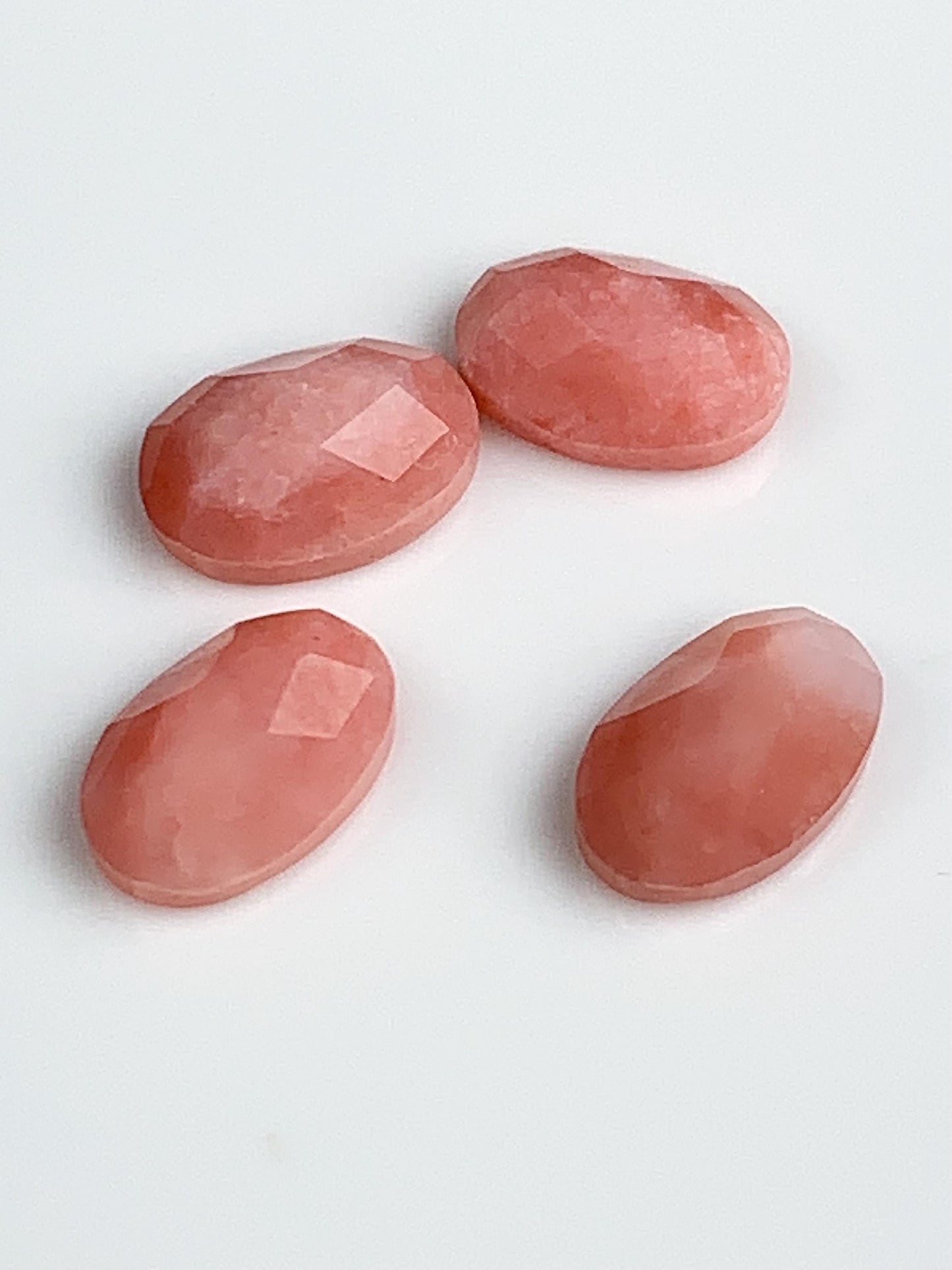 6mmx4mm  Genuine Natural Pink Opal Loose Gems Gemstone faceted oval rose cut