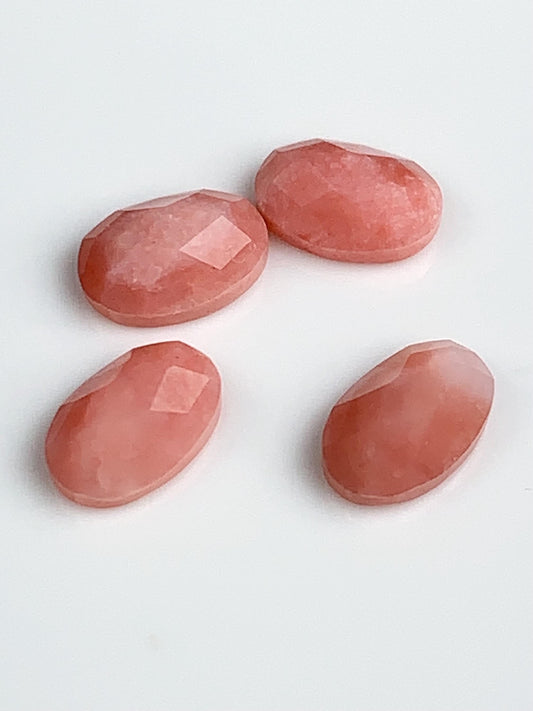 6mmx4mm  Genuine Natural Pink Opal Loose Gems Gemstone faceted oval rose cut
