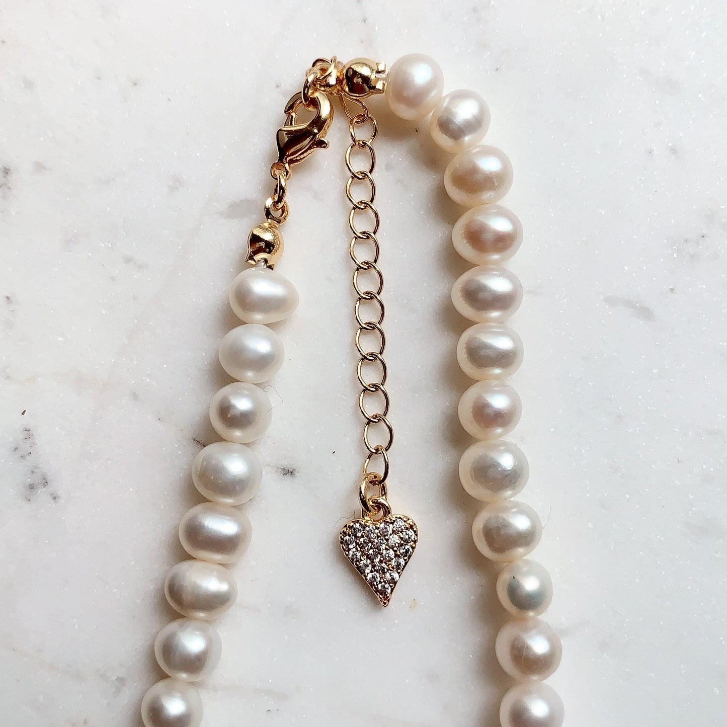 Freshwater Pearl Necklace: 18k Gold Filled, Bright Luster