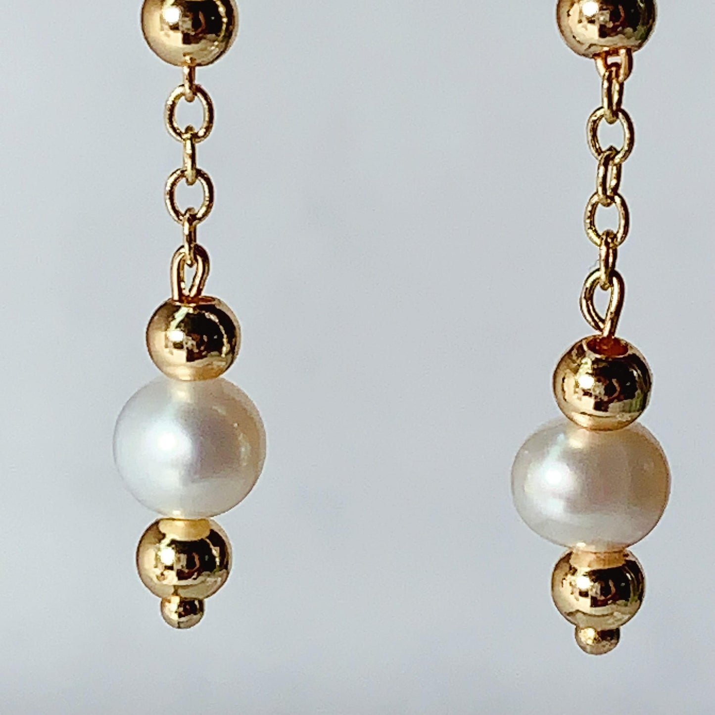 Handmade 14K Gold Filled Pearl Drop Earrings