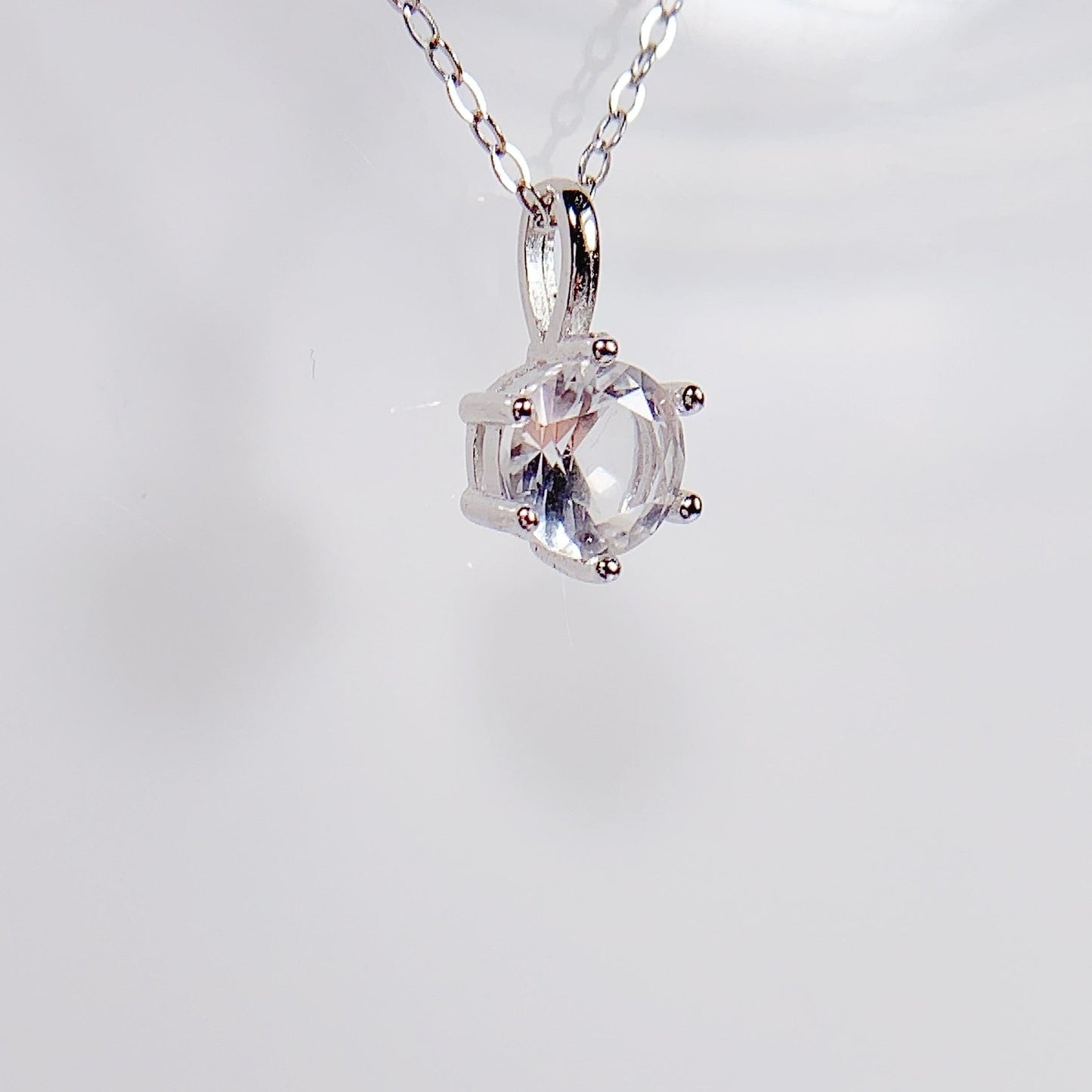 Quartz Crystal Pendant Necklace: 18K Gold Plated Sterling Silver