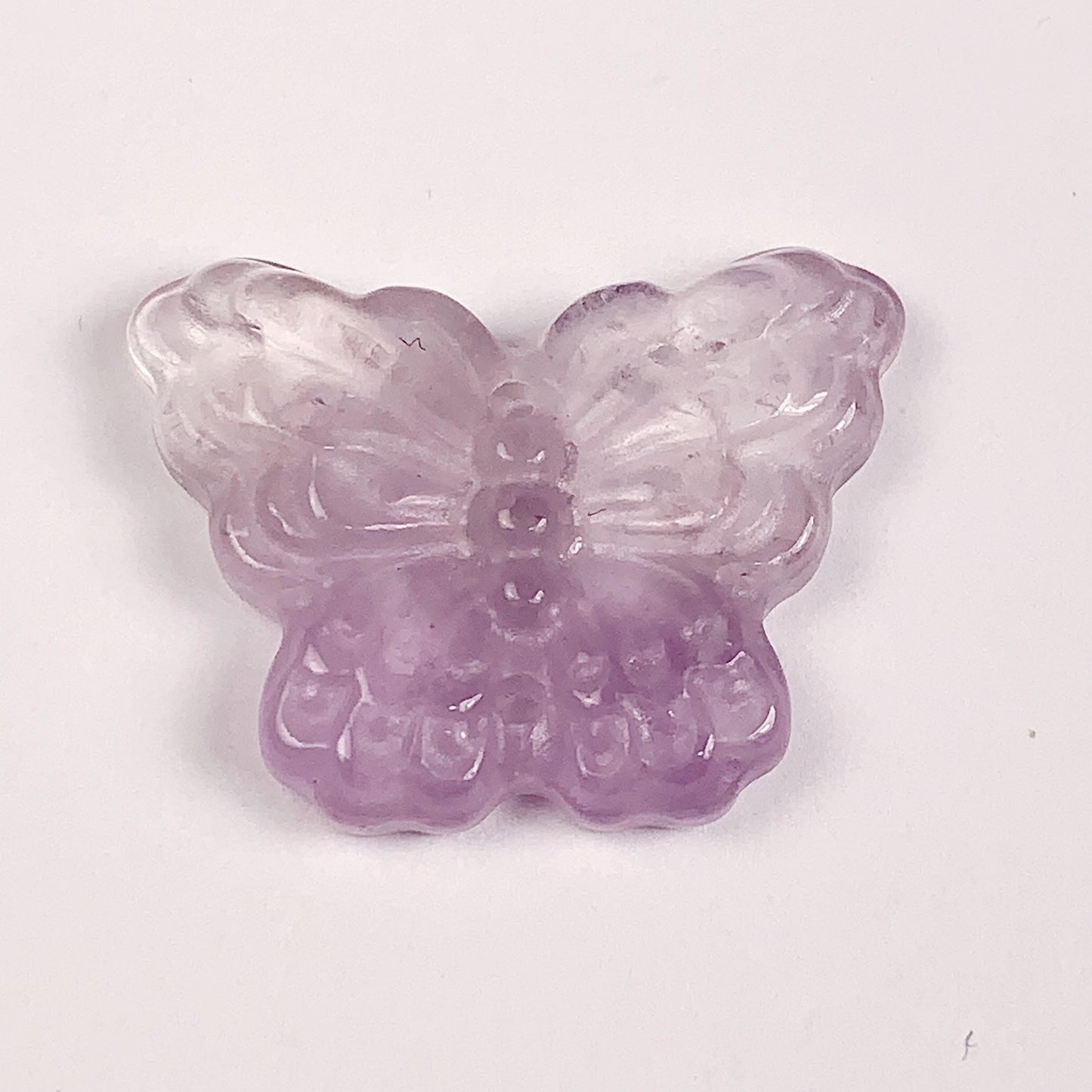 25mm Good Detail Carved Grade  Natural Purple Butterfly Amethyst Beads Loose Gems Gemstone