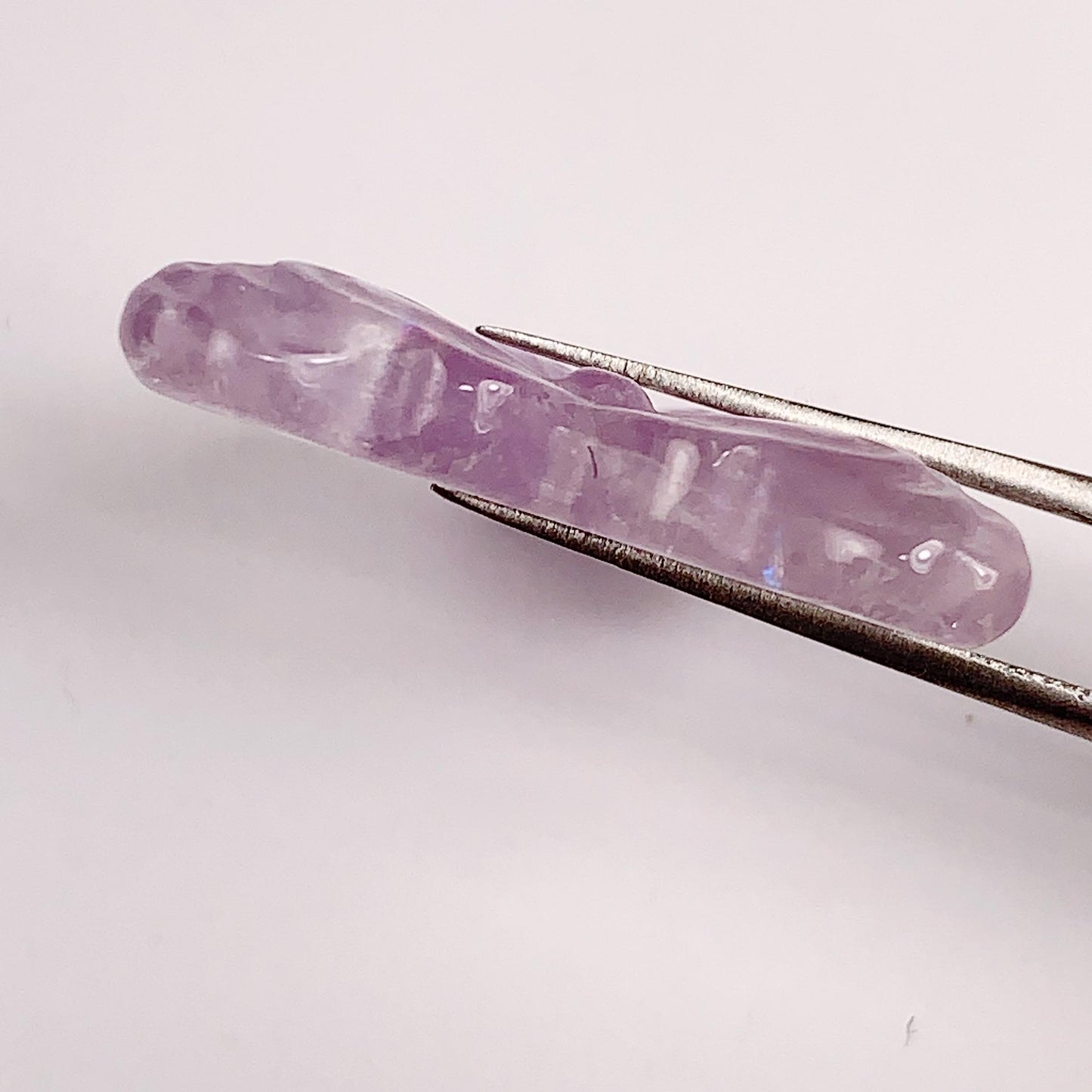 25mm Good Detail Carved Grade  Natural Purple Butterfly Amethyst Beads Loose Gems Gemstone
