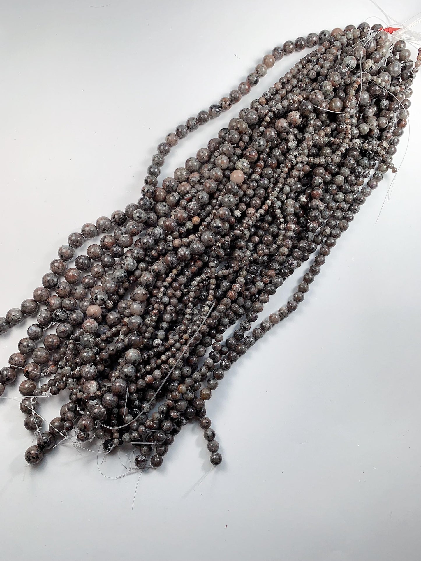 AAA Yooperlite Smooth Bead Strand: Natural Red Gray Black Sodalite, UV Reactive, 4mm 6mm 8mm 10mm 12mm 14mm 16mm 18mm 20mm