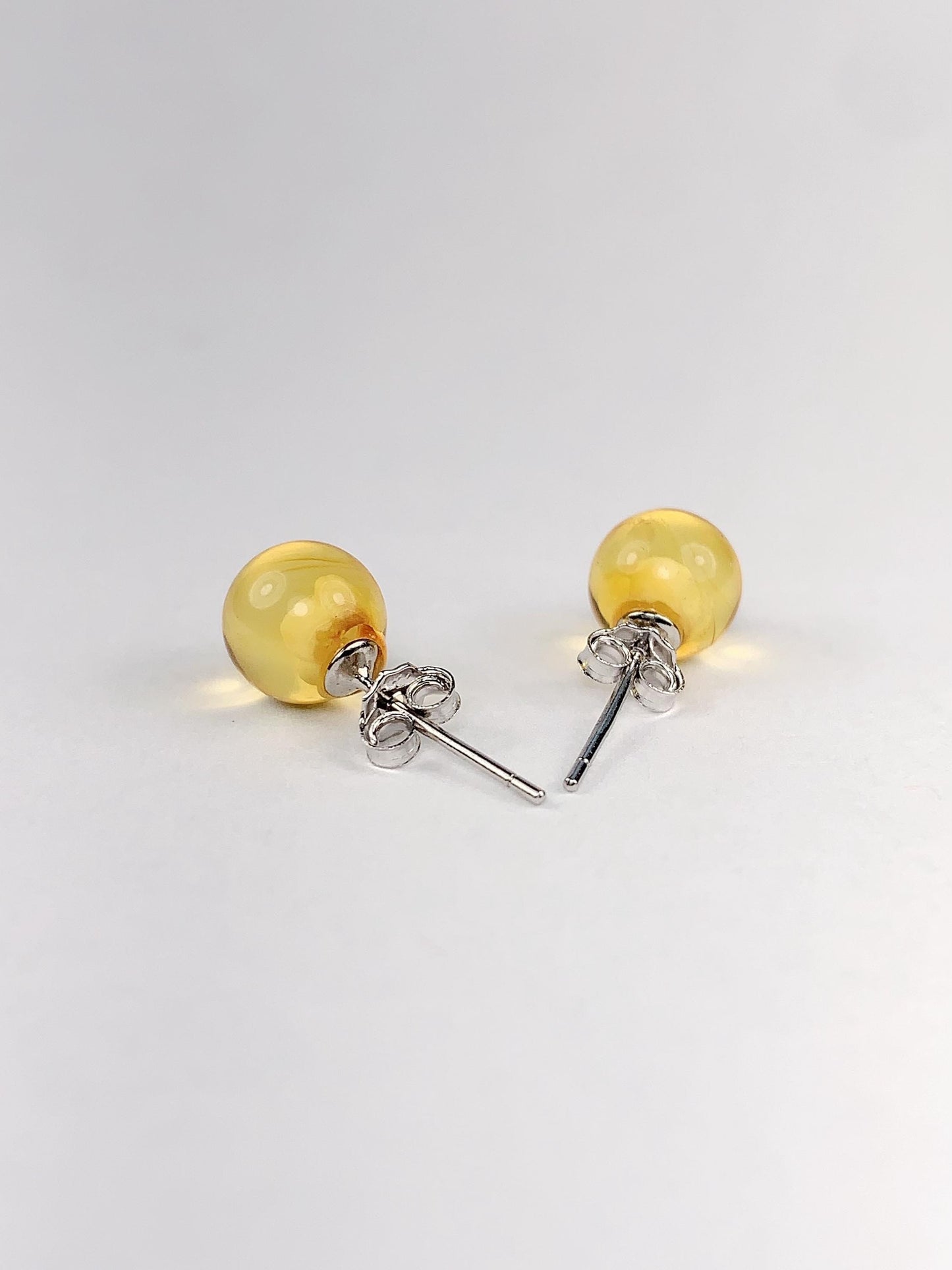 Beeswax Flower Earrings: 18k Gold Plated Sterling Silver Studs