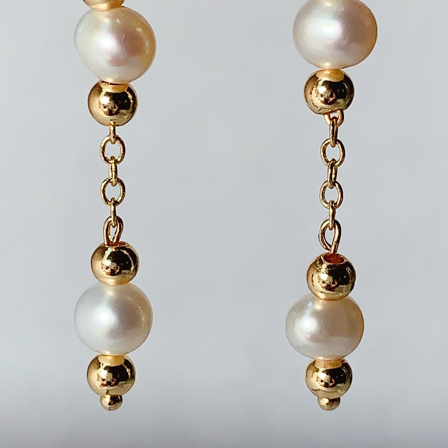 Handmade 14K Gold Filled Pearl Drop Earrings