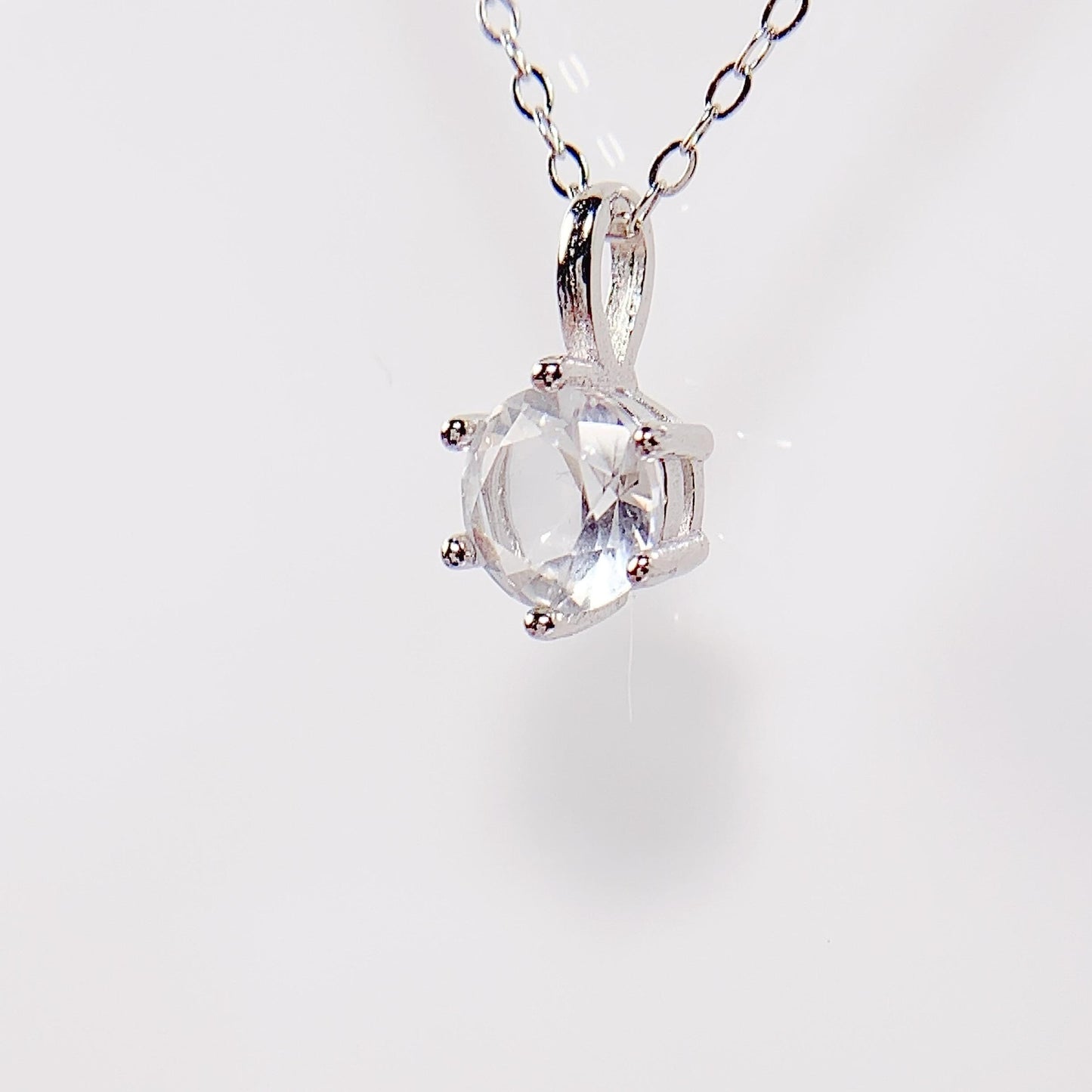 Quartz Crystal Pendant Necklace: 18K Gold Plated Sterling Silver