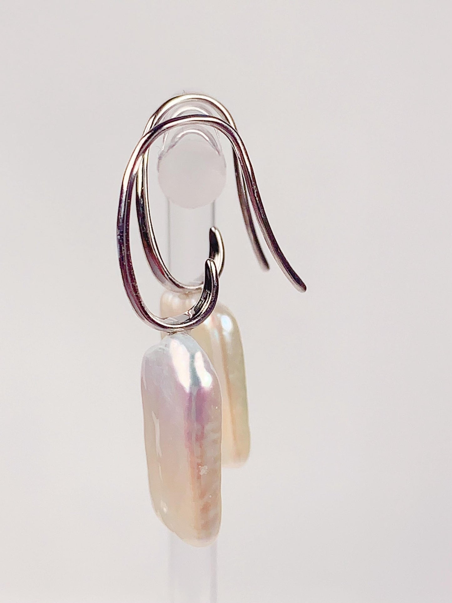 Baroque Freshwater Pearl Earrings: 18k Gold Plated Sterling Silver