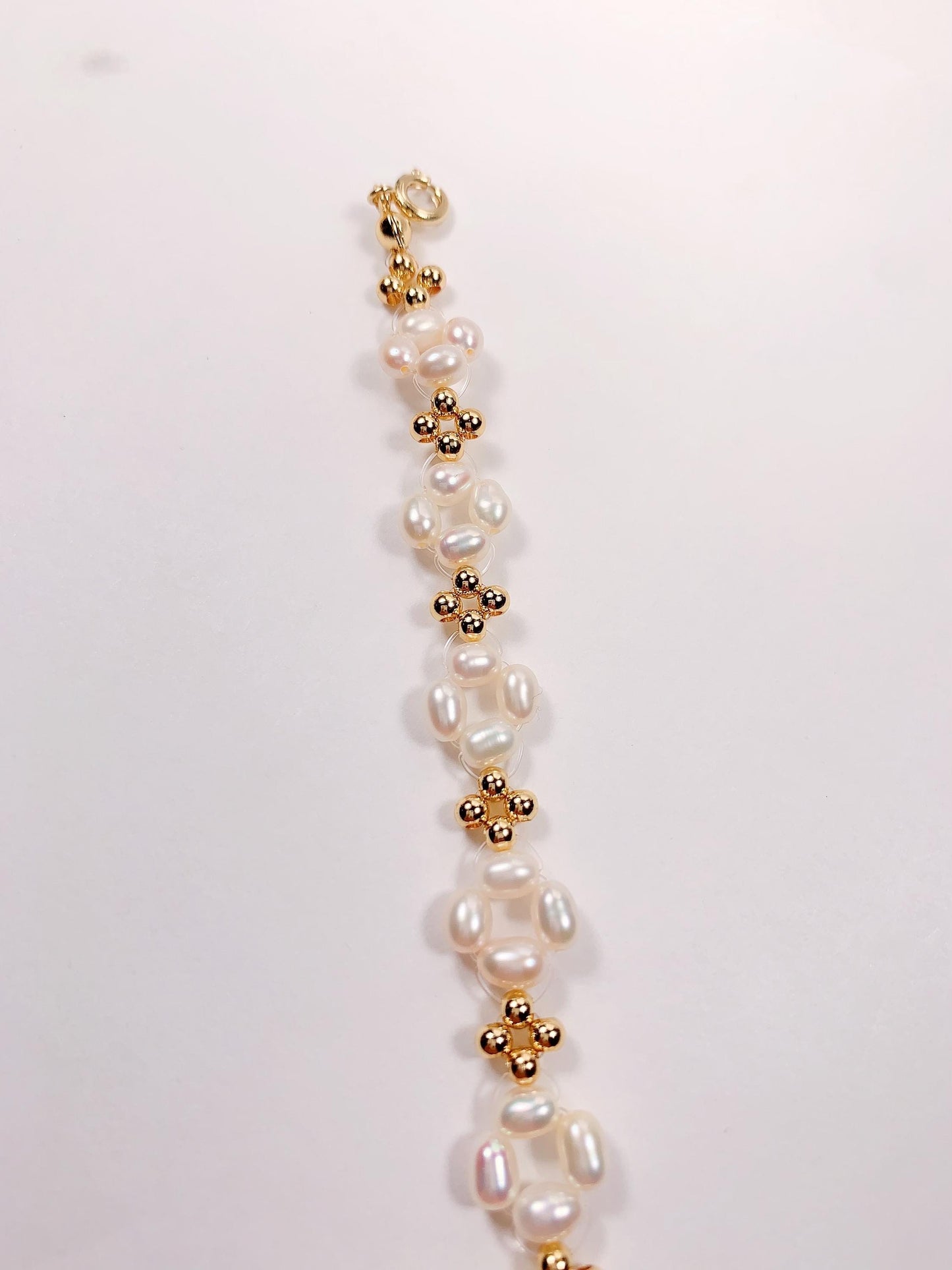 14K Gold Filled Freshwater Pearl Bracelet: AAA Luster (4x5.5mm)