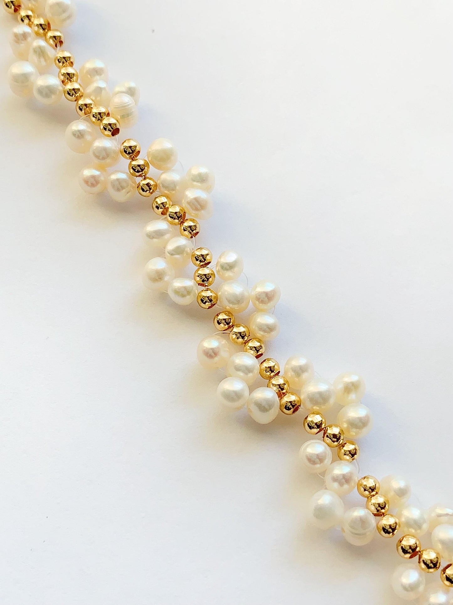 Freshwater Pearl Bracelet: 14K Gold Filled, June Birthstone