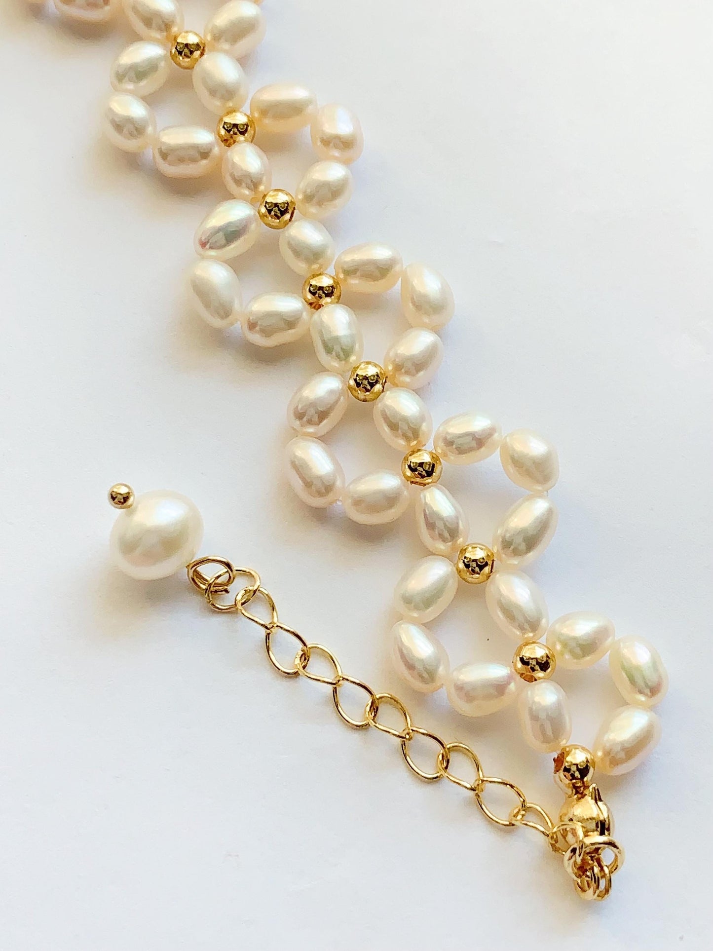 AAA Freshwater Pearl Bracelet: 14K Gold Filled, June Birthstone