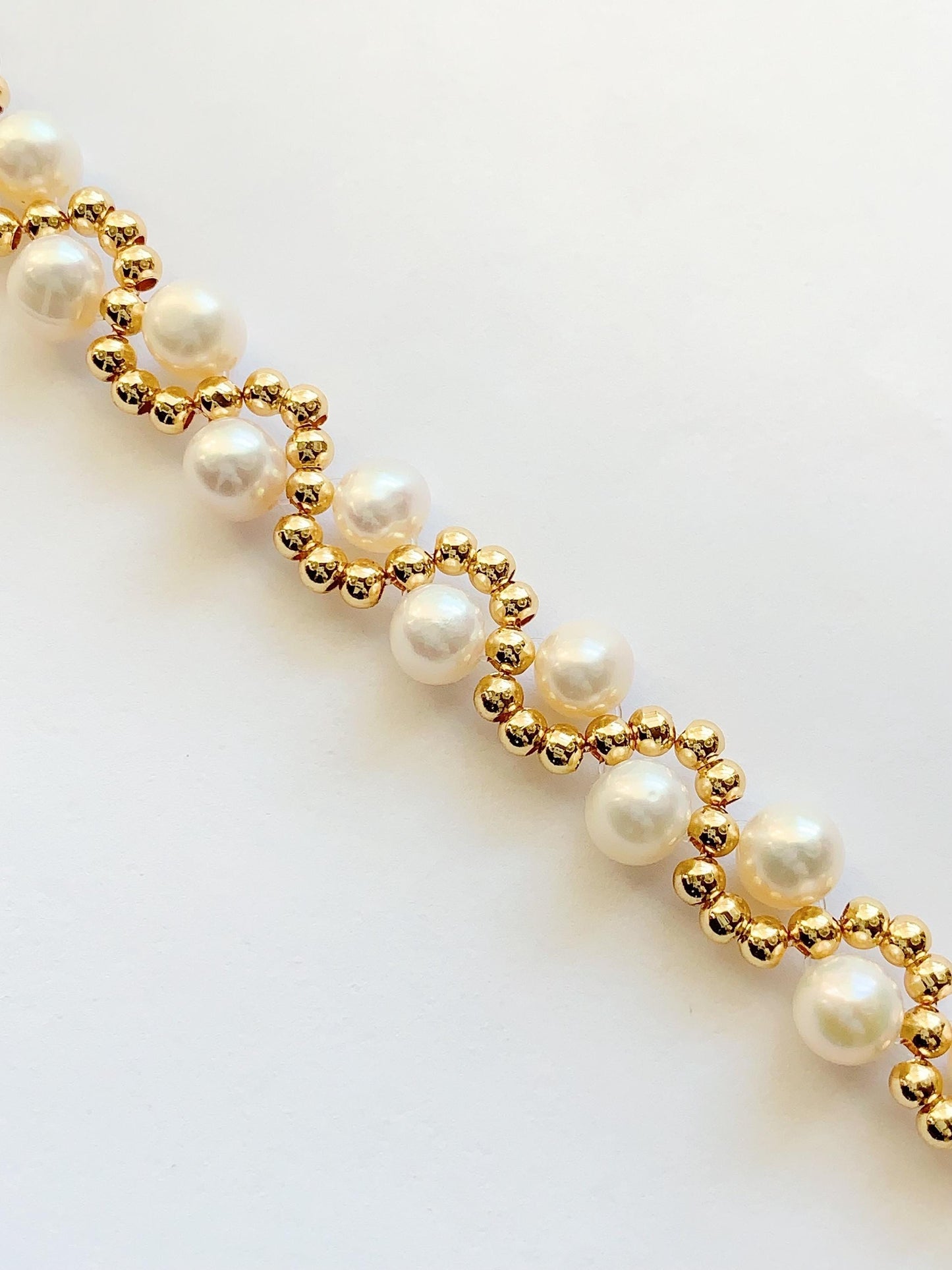 AAA Freshwater Pearl Bracelet: 14K Gold Filled, June Birthstone