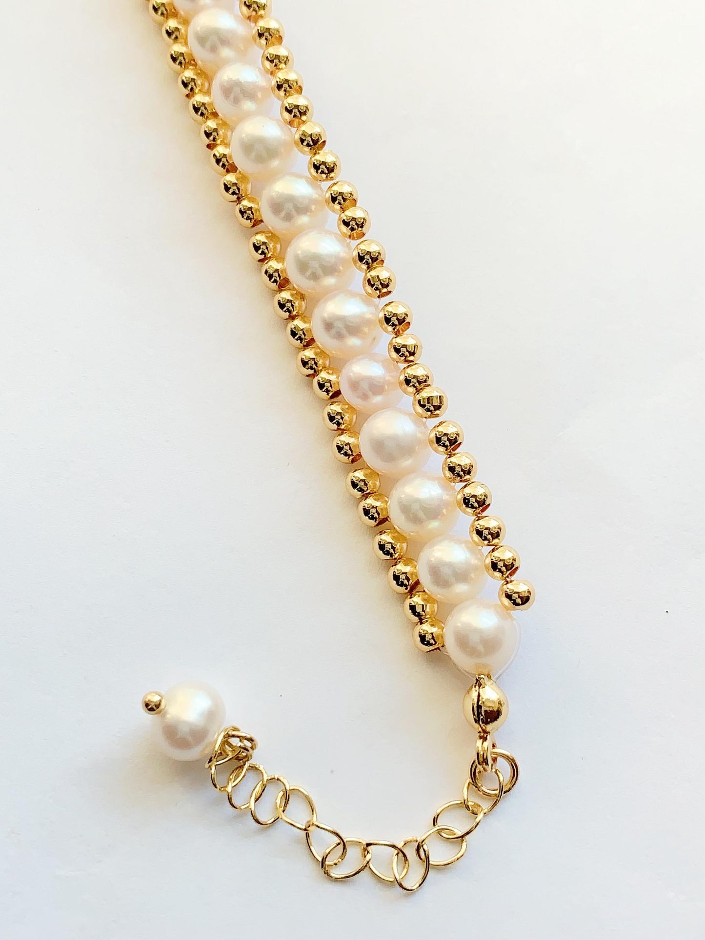 AAA Freshwater Pearl Bracelet: 14K Gold Filled, June Birthstone