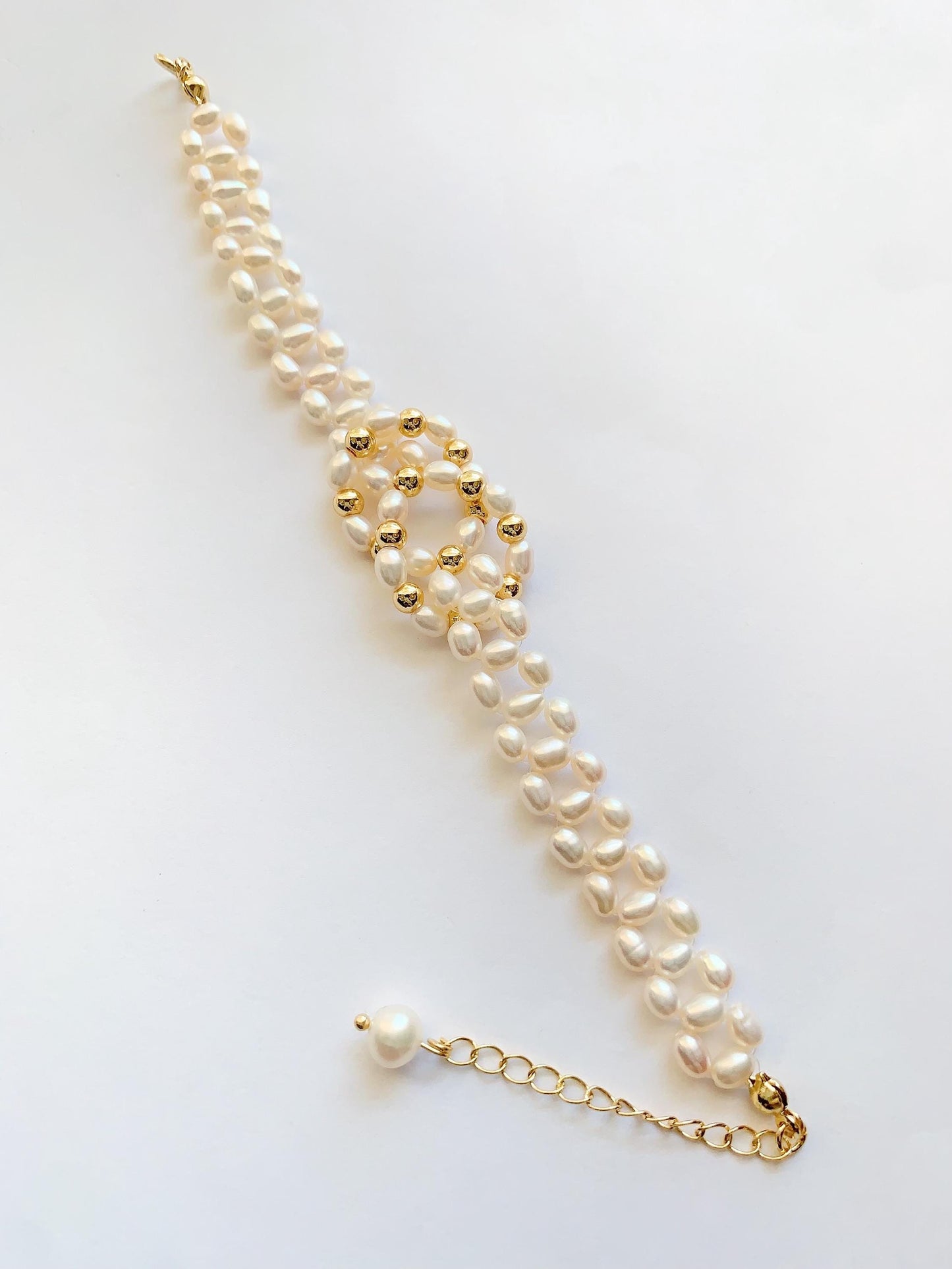 AAA Freshwater Pearl Bracelet: 14K Gold Filled, June Birthstone
