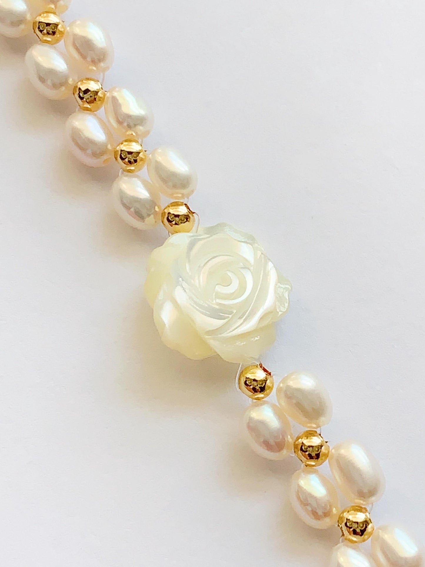 AAA Freshwater Pearl Bracelet: 14K Gold Filled, White Luster