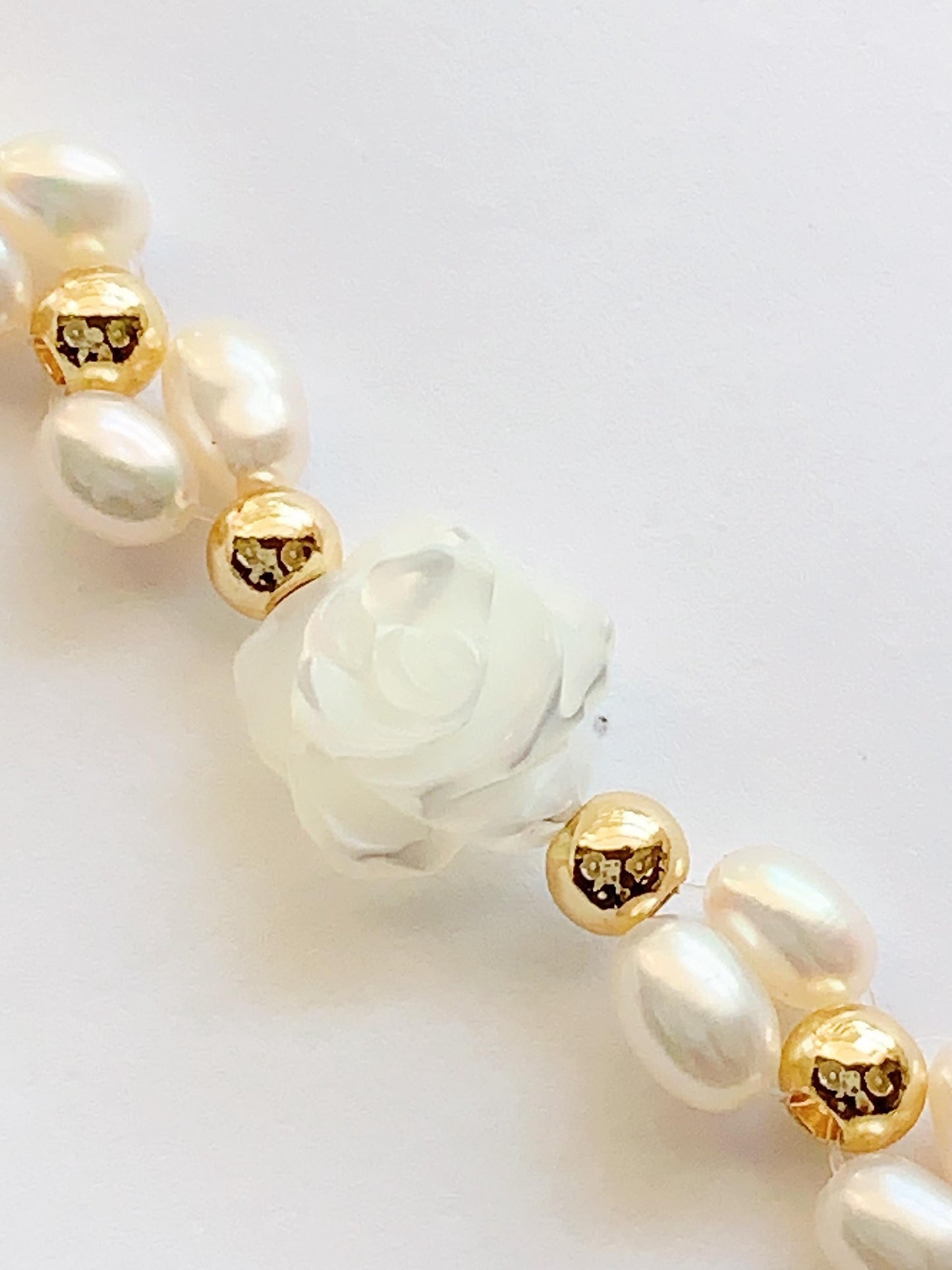 AAA Freshwater Pearl Bracelet: 14K Gold Filled, White Luster