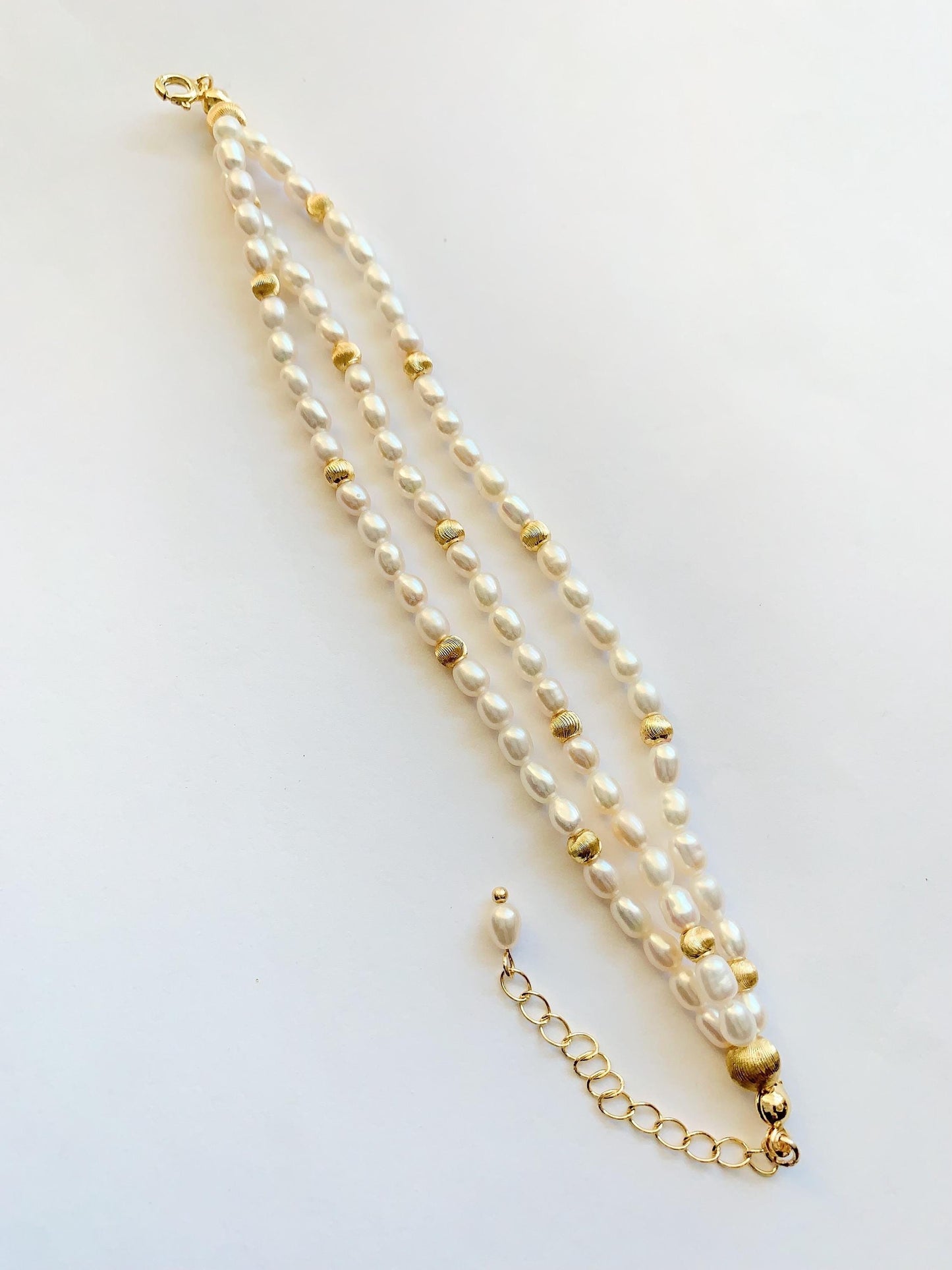 AAA Freshwater Pearl Necklace Bracelet Earrings: 14K Gold Filled
