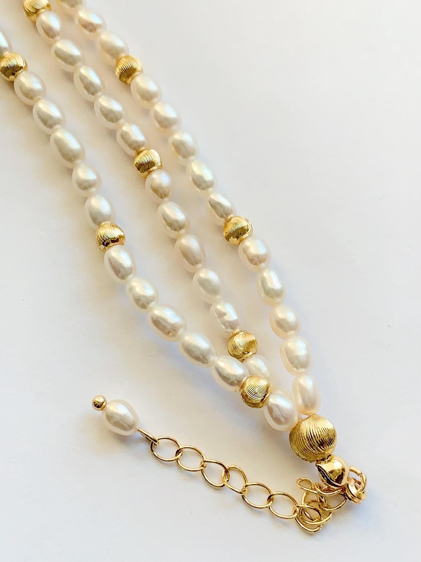 AAA Freshwater Pearl Necklace Bracelet Earrings: 14K Gold Filled