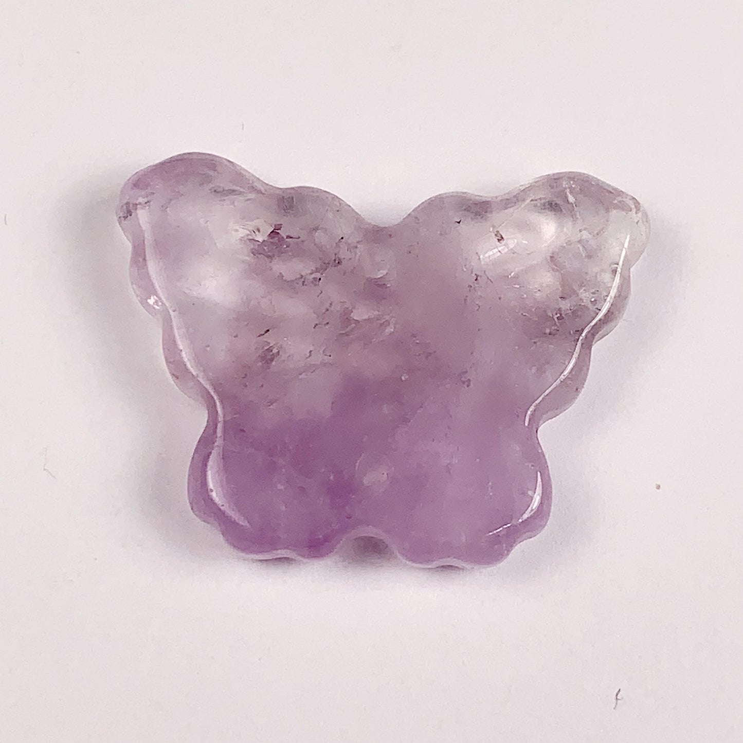 25mm Good Detail Carved Grade  Natural Purple Butterfly Amethyst Beads Loose Gems Gemstone
