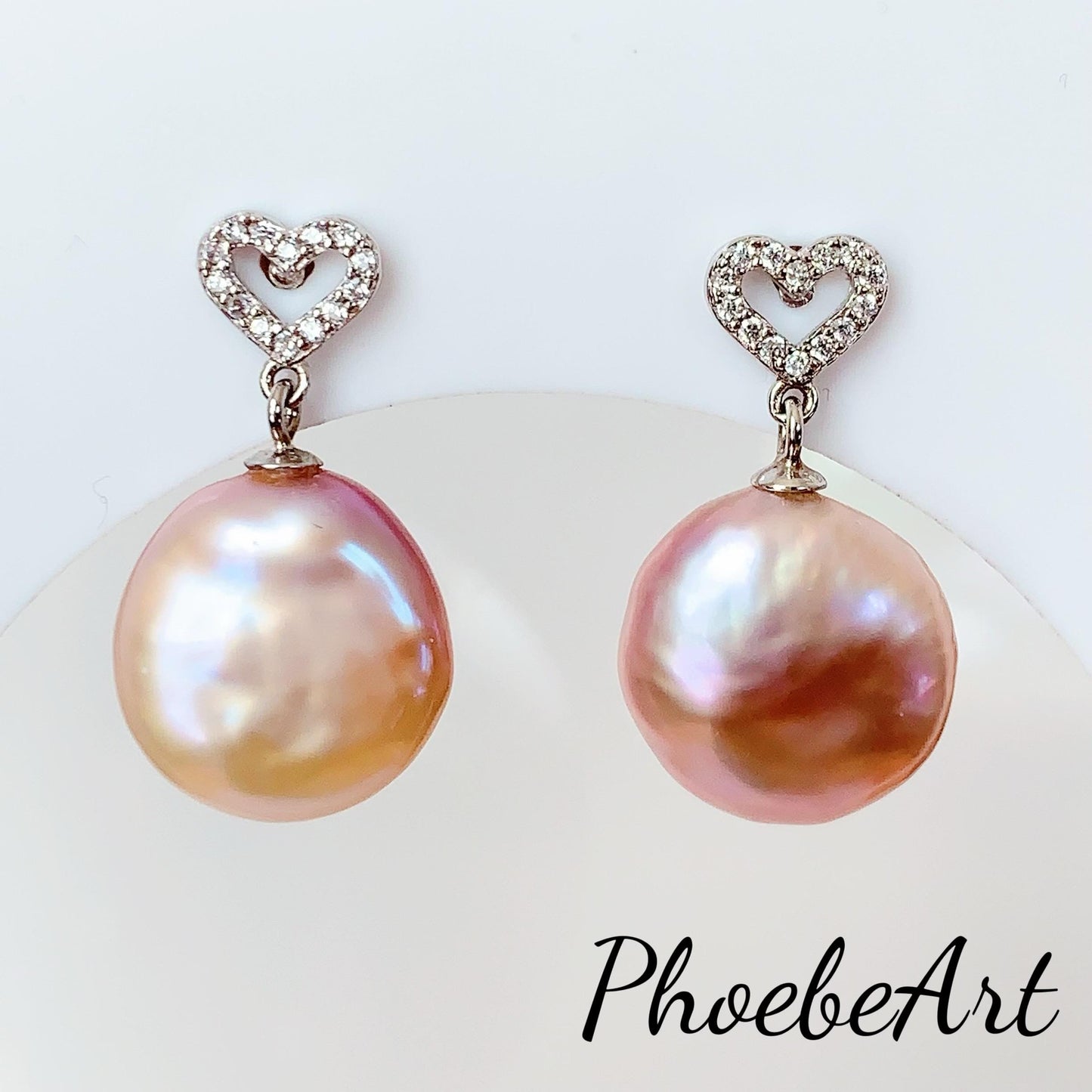 13mm Baroque Pearl Earrings: 18k Gold Plated Sterling Silver Studs