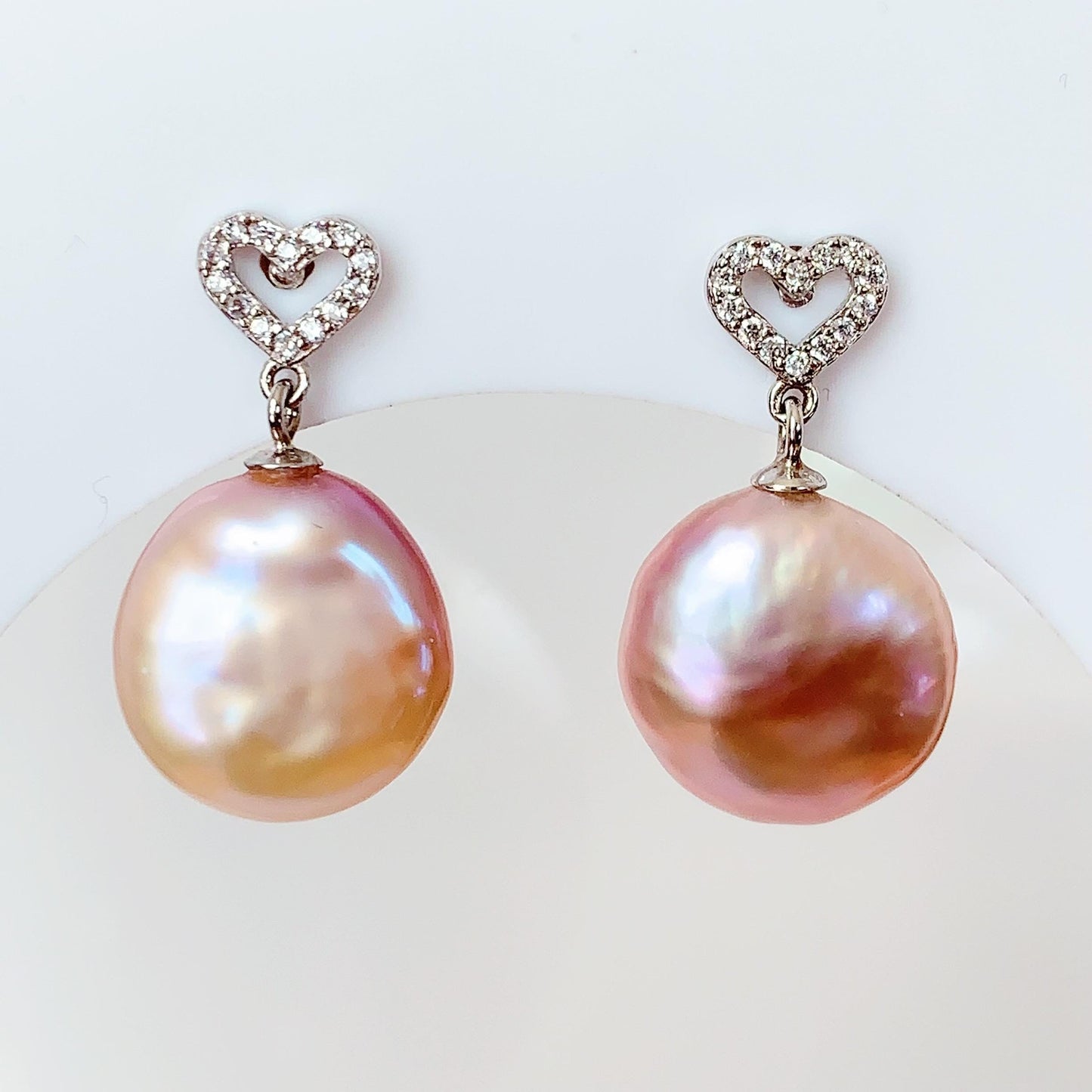 13mm Baroque Pearl Earrings: 18k Gold Plated Sterling Silver Studs