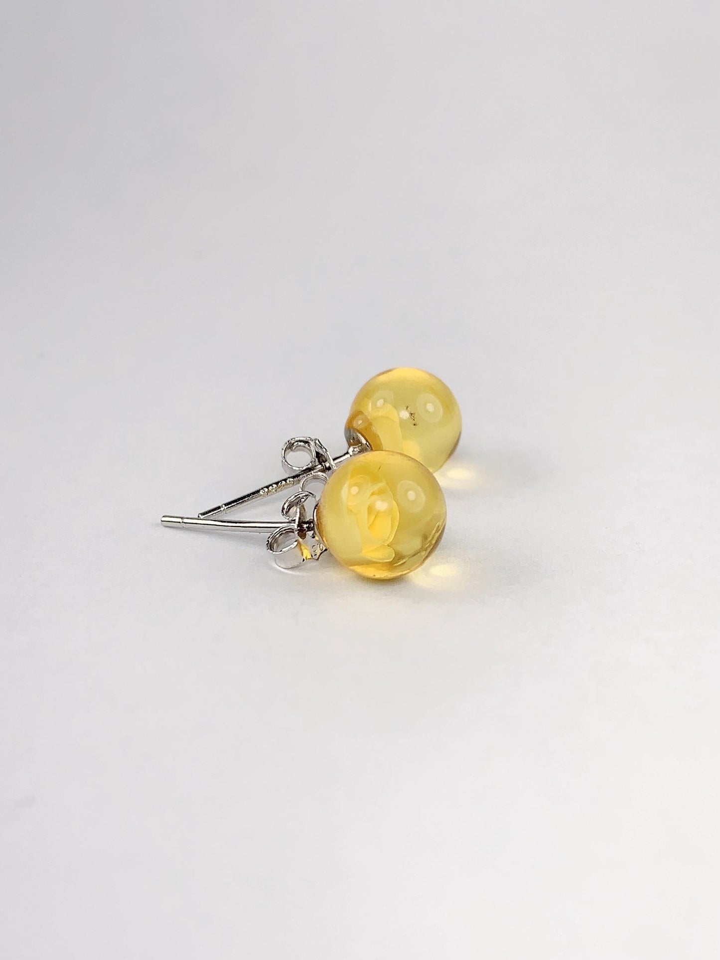 Beeswax Flower Earrings: 18k Gold Plated Sterling Silver Studs