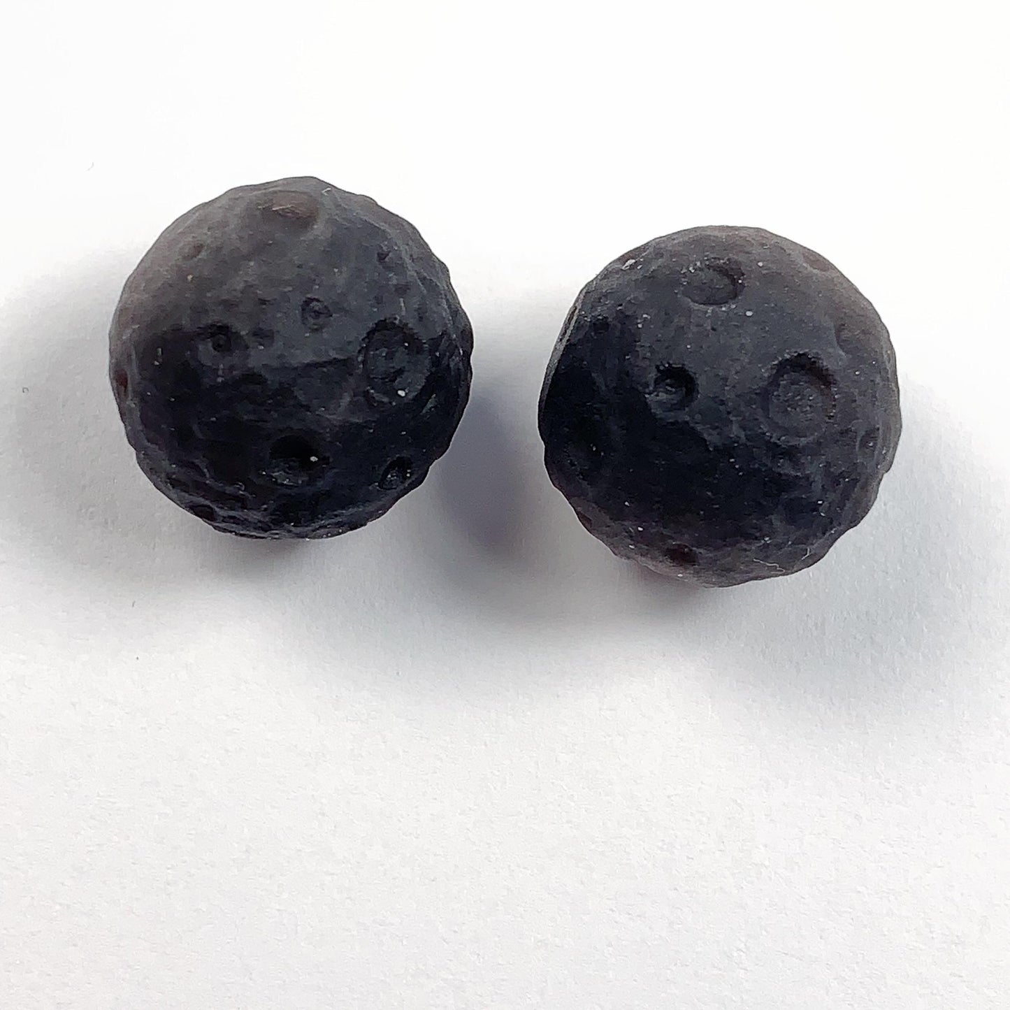 14mm Good Detail Carved  Natural Black silver Obsidian meteorite beads Loose Gems Gemstone