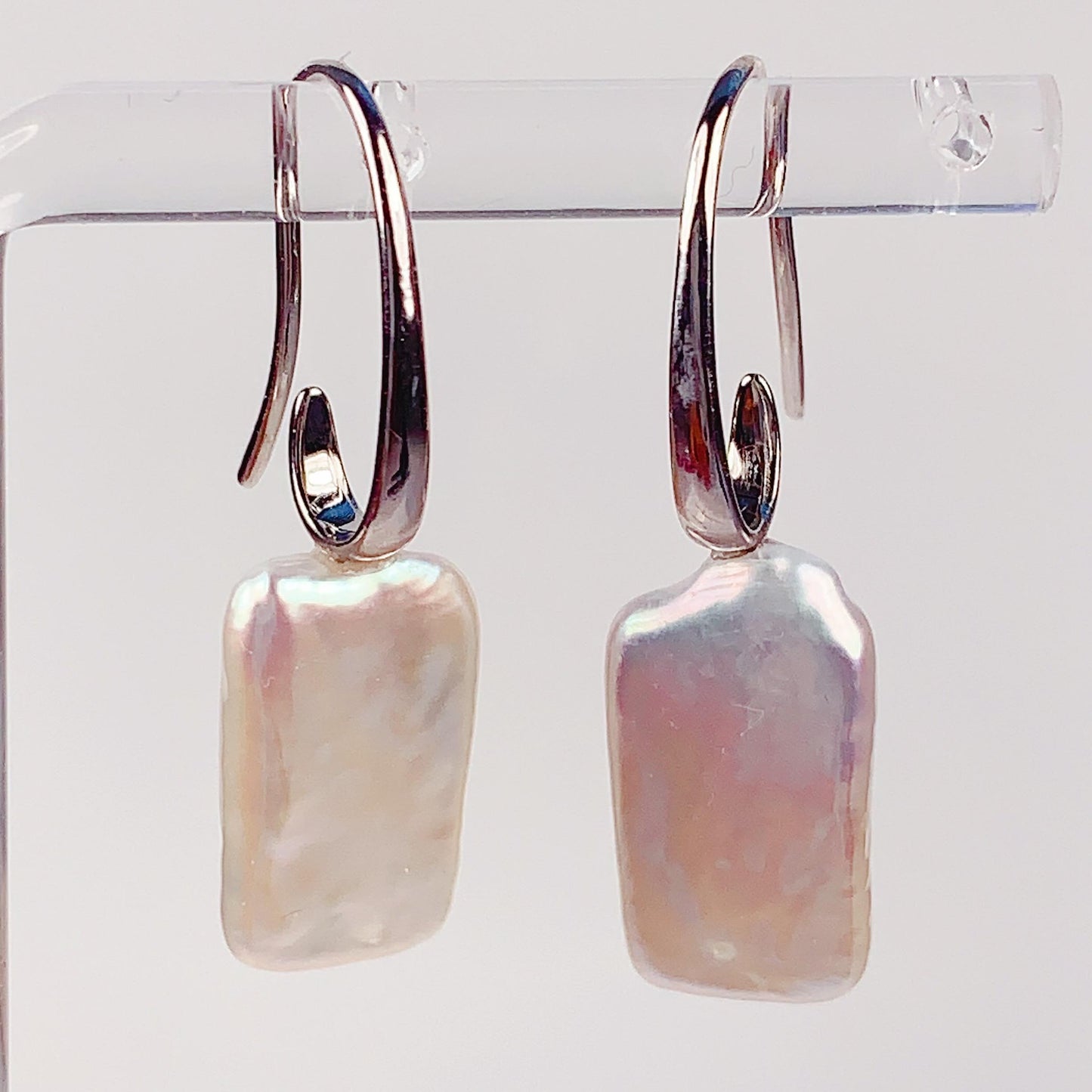 Baroque Freshwater Pearl Earrings: 18k Gold Plated Sterling Silver