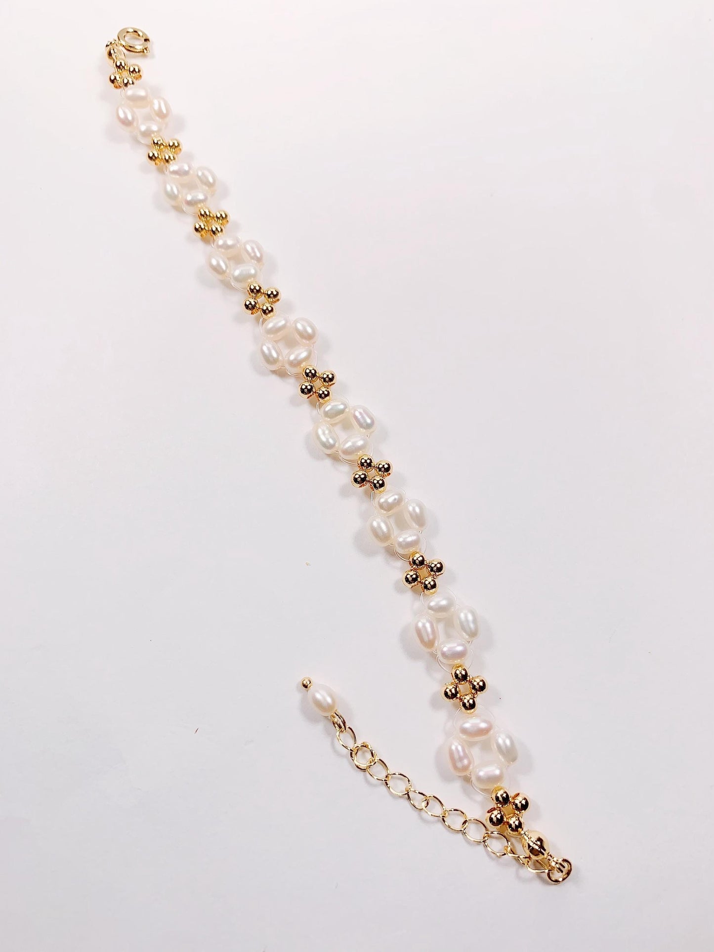 14K Gold Filled Freshwater Pearl Bracelet: AAA Luster (4x5.5mm)