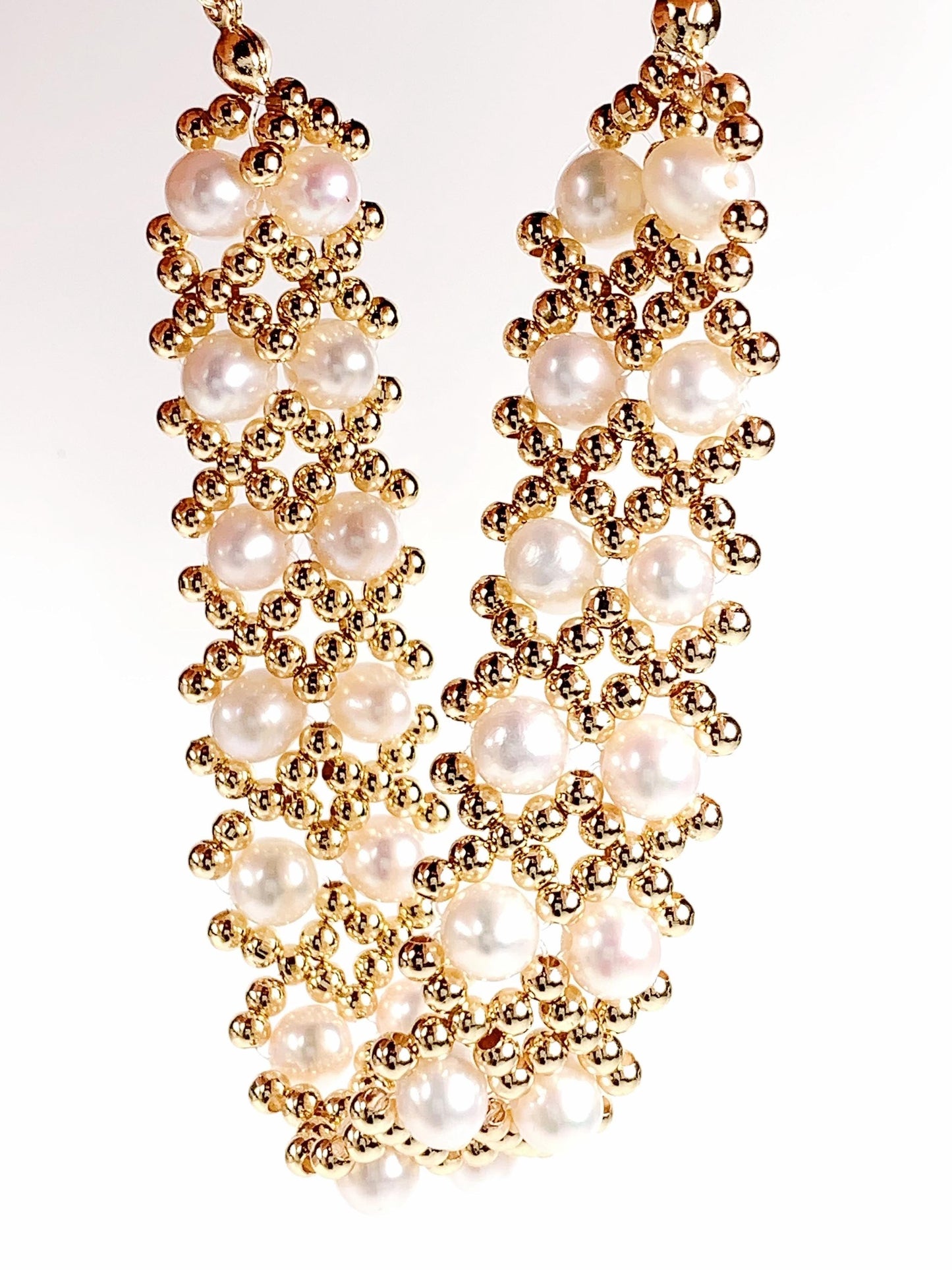 14K Gold Filled Freshwater Pearl Bracelet: AAA Quality