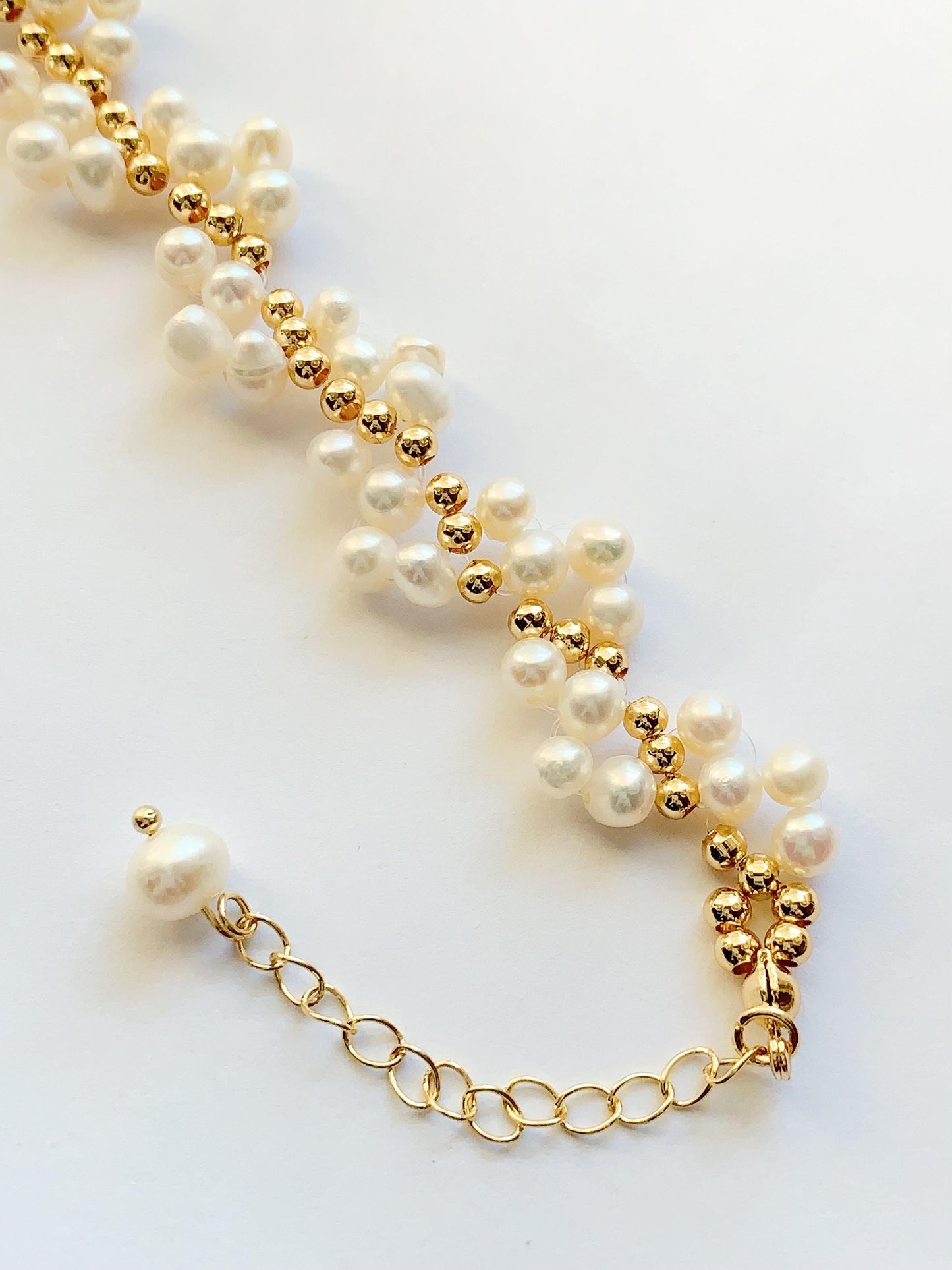 Freshwater Pearl Bracelet: 14K Gold Filled, June Birthstone