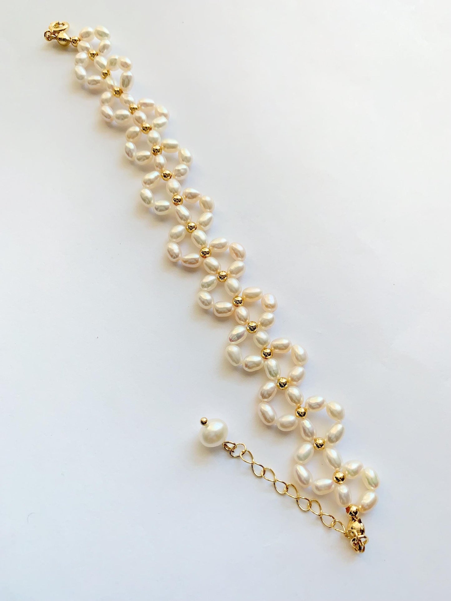 AAA Freshwater Pearl Bracelet: 14K Gold Filled, June Birthstone