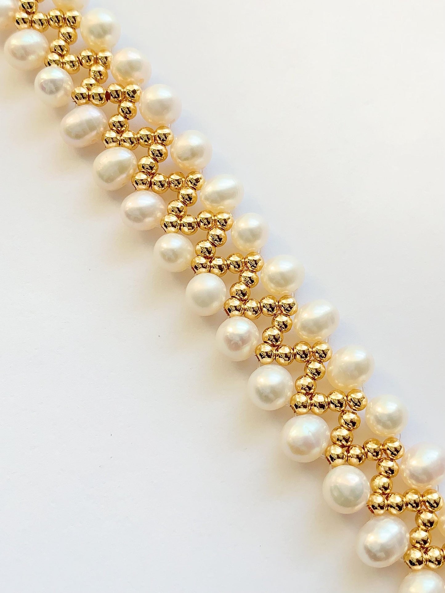 AAA Freshwater Pearl Bracelet: 14K Gold Filled, June Birthstone