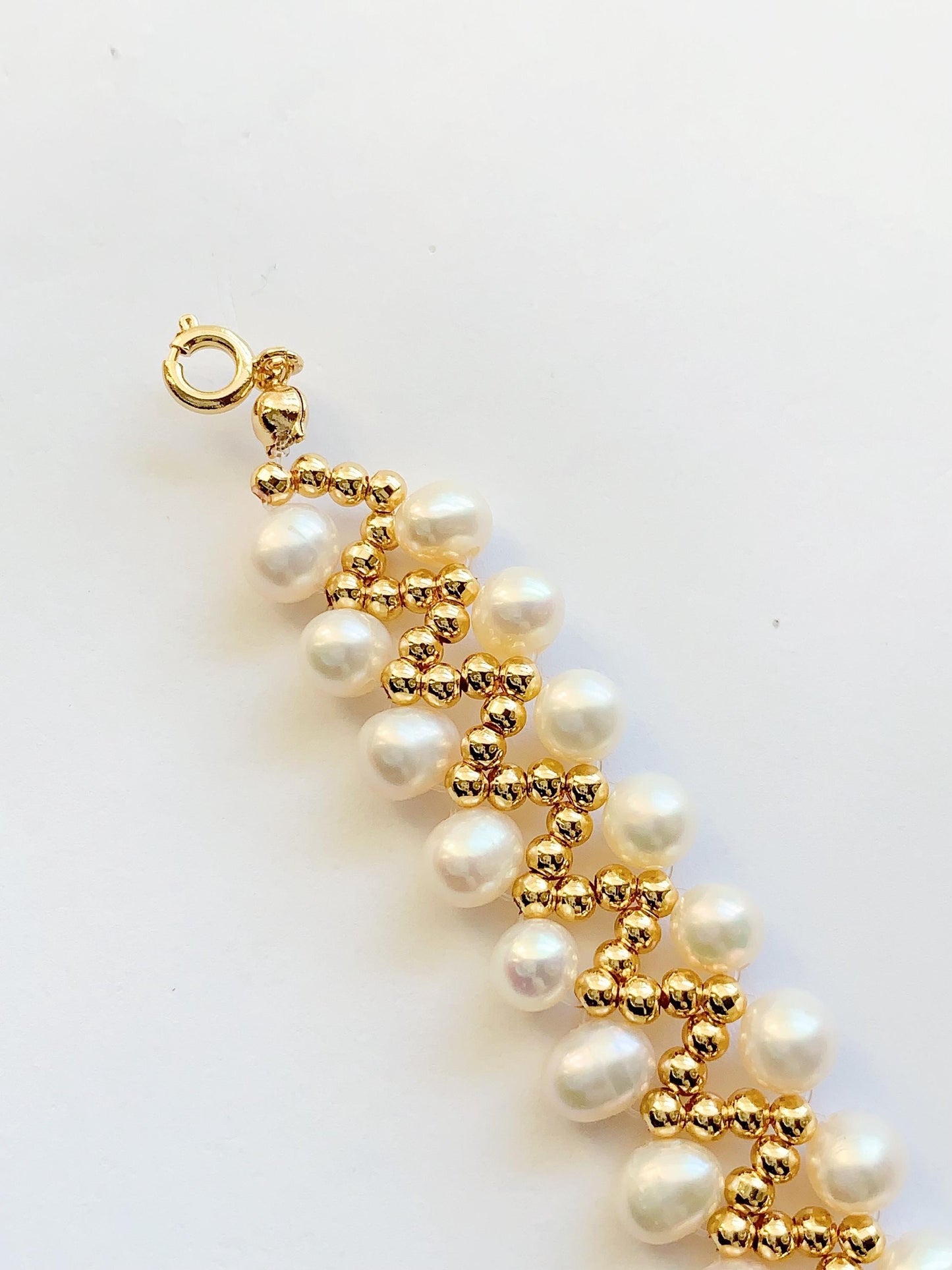 AAA Freshwater Pearl Bracelet: 14K Gold Filled, June Birthstone