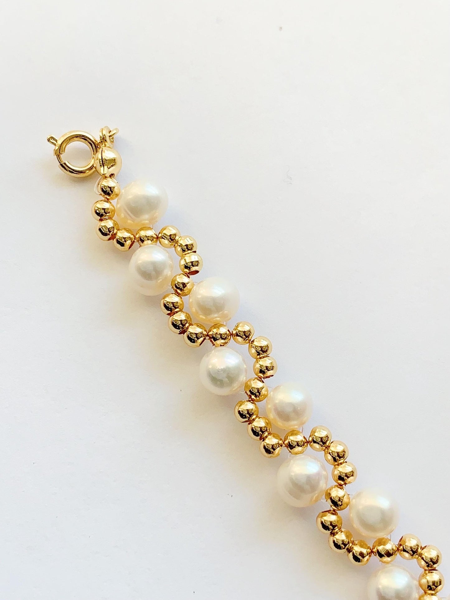AAA Freshwater Pearl Bracelet: 14K Gold Filled, June Birthstone