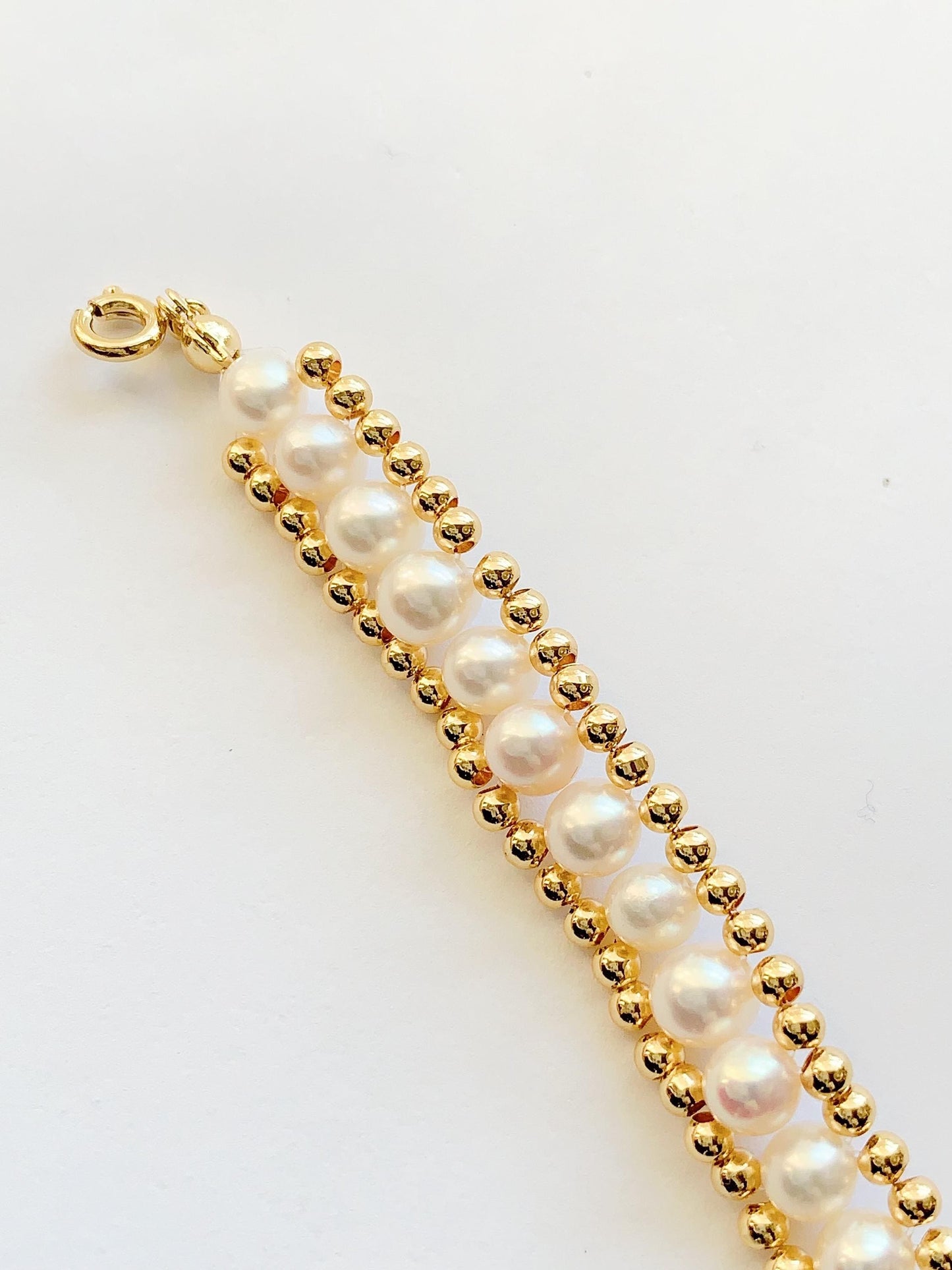 AAA Freshwater Pearl Bracelet: 14K Gold Filled, June Birthstone