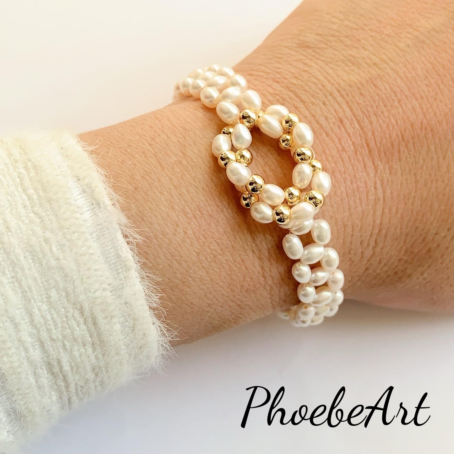 AAA Freshwater Pearl Bracelet: 14K Gold Filled, June Birthstone