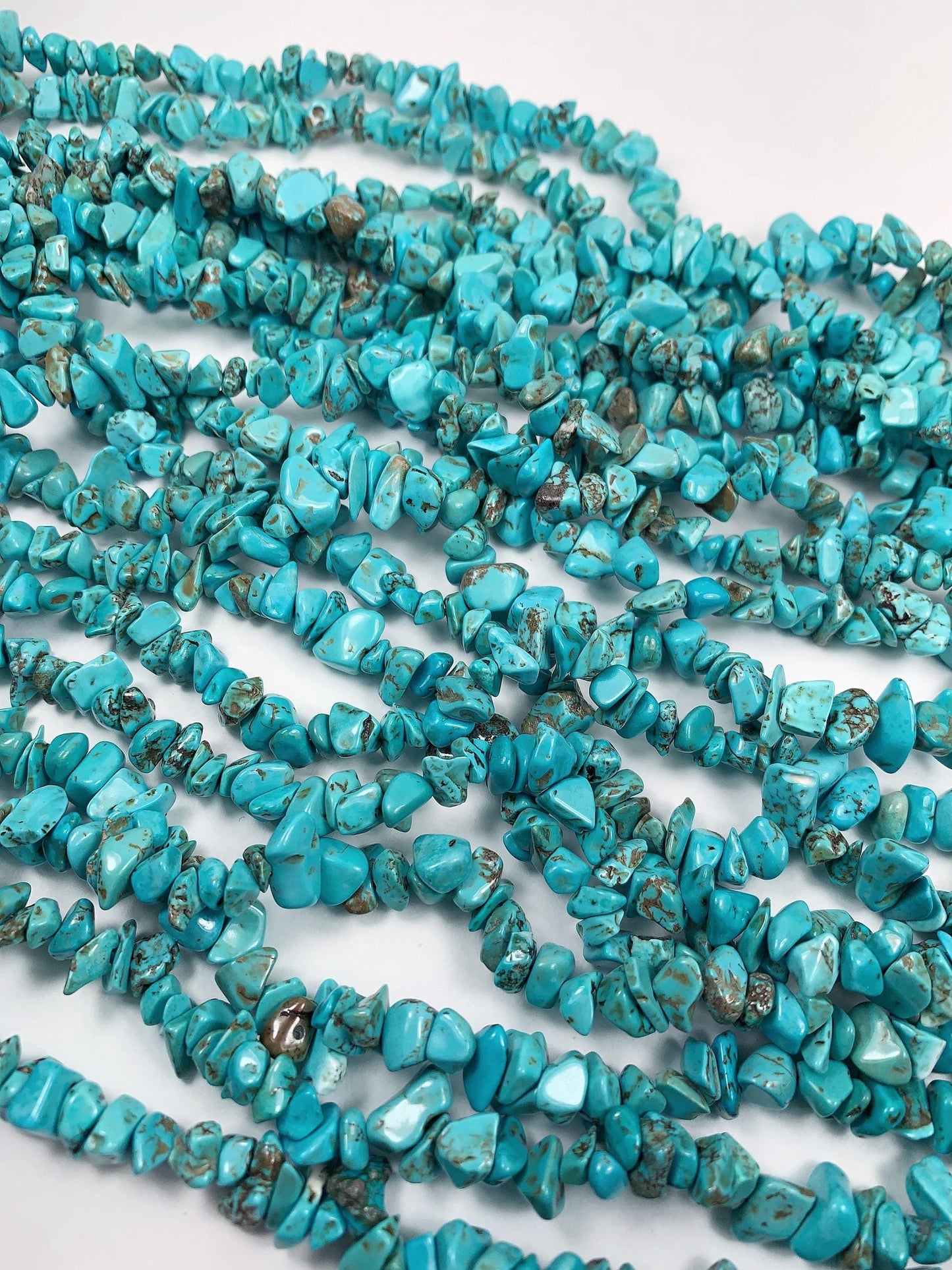 5-12mm  blue Tuquenite Nugget Pebble Irregular Shaped Chip Beads 32" Strand DIY Jewelry